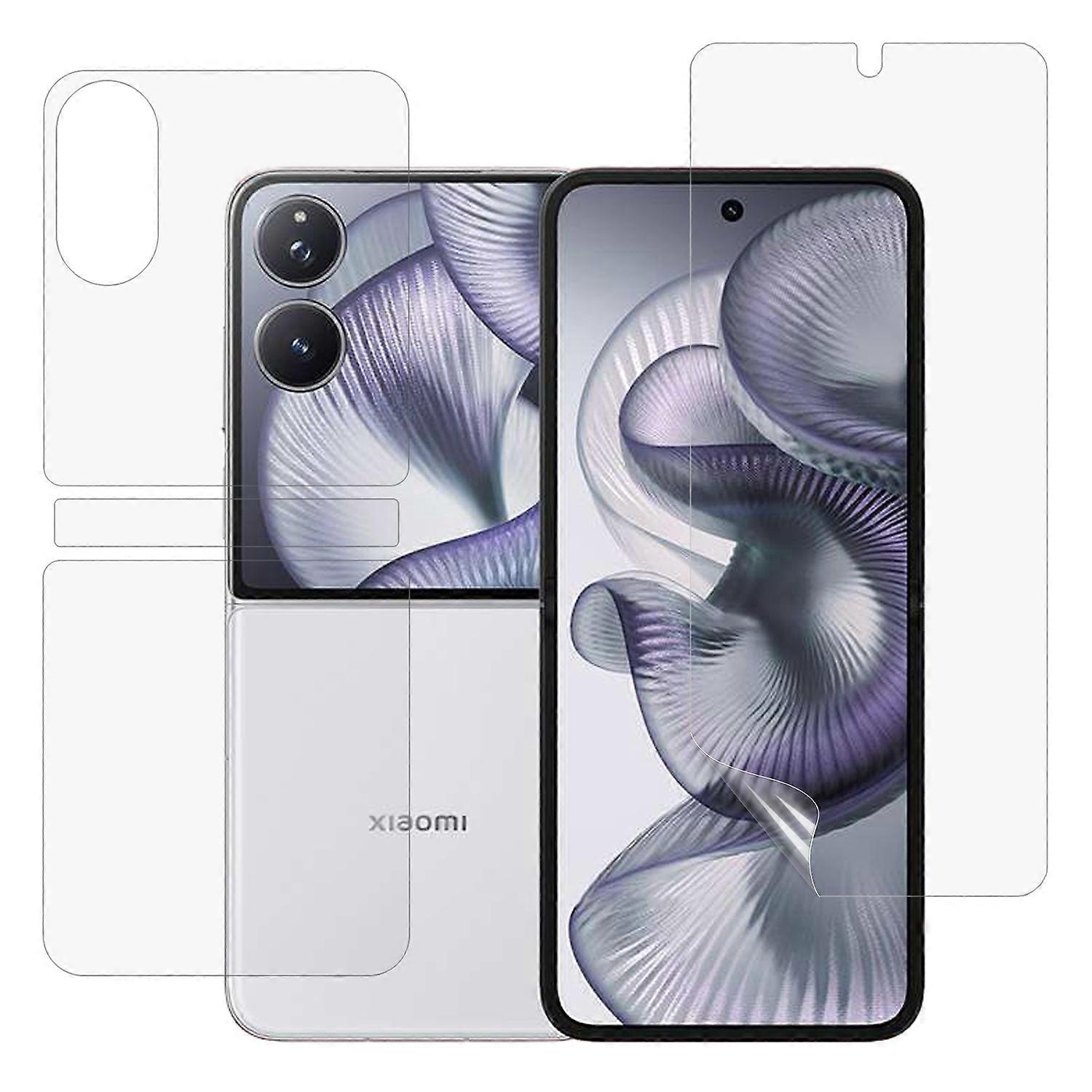 1 Set For Xiaomi Mix Flip 2 Screen Protector Inside Front Back Cover Matte TPU Film