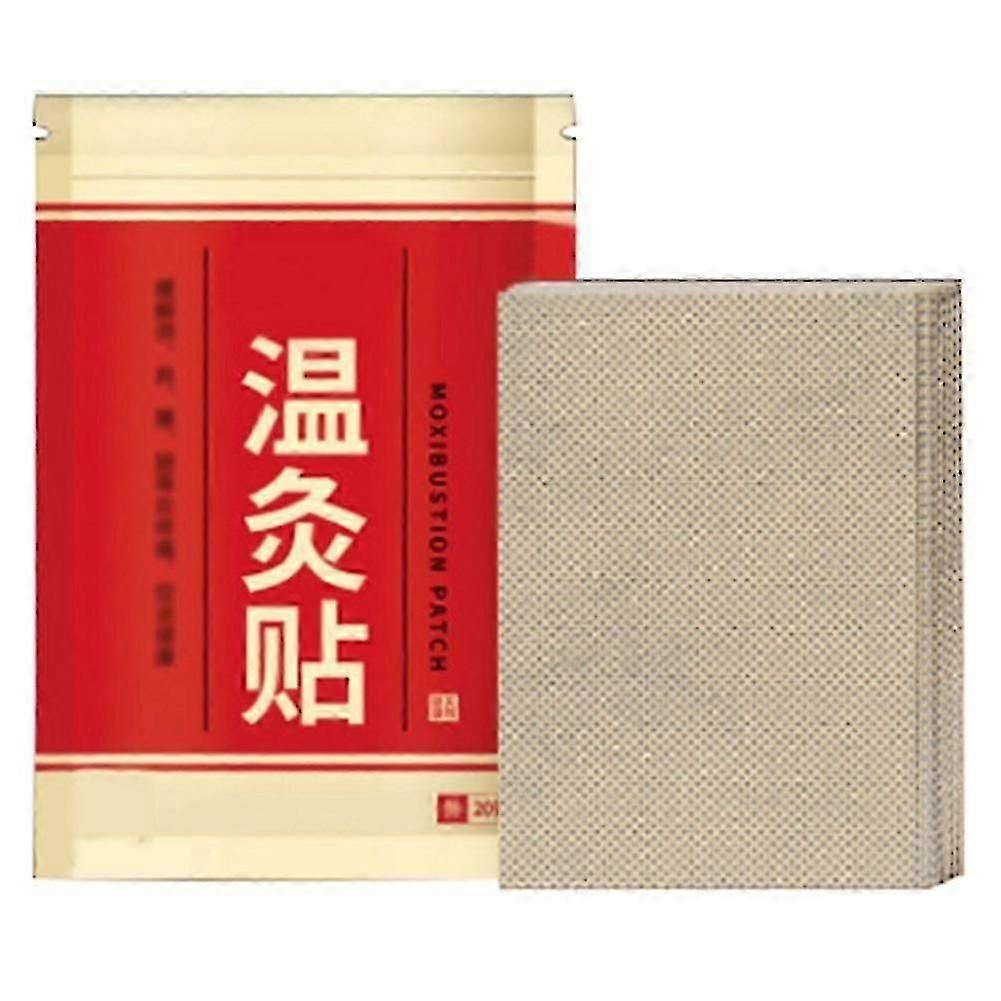 20Pcs Wormwood Moxibustion Heat Therapy Patches For Pain Relief Muscle Relaxation Health Care