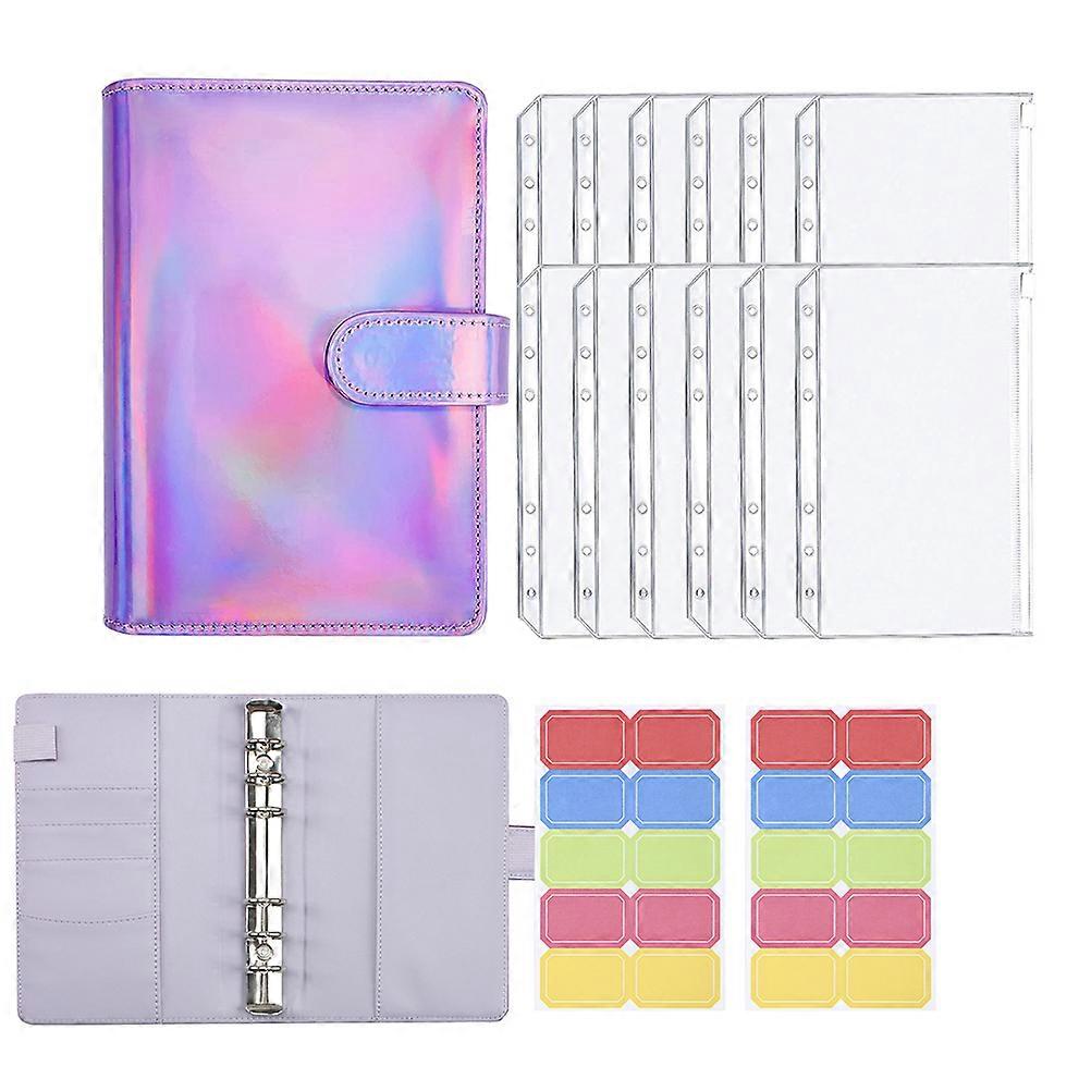 Notebook Binder Privacy Protection Families A6 Binder PVC 7.5×5.1×1.6in 1 Set