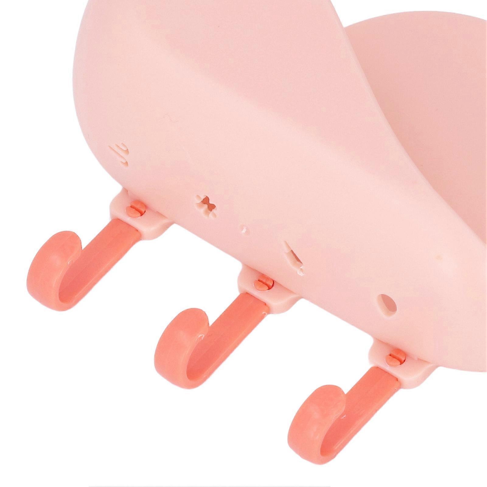 Wall Hook Multipurpose Strong Adhesive Nail Free Wall Hanging Hook for Bathroom Kitchen BedroomPink