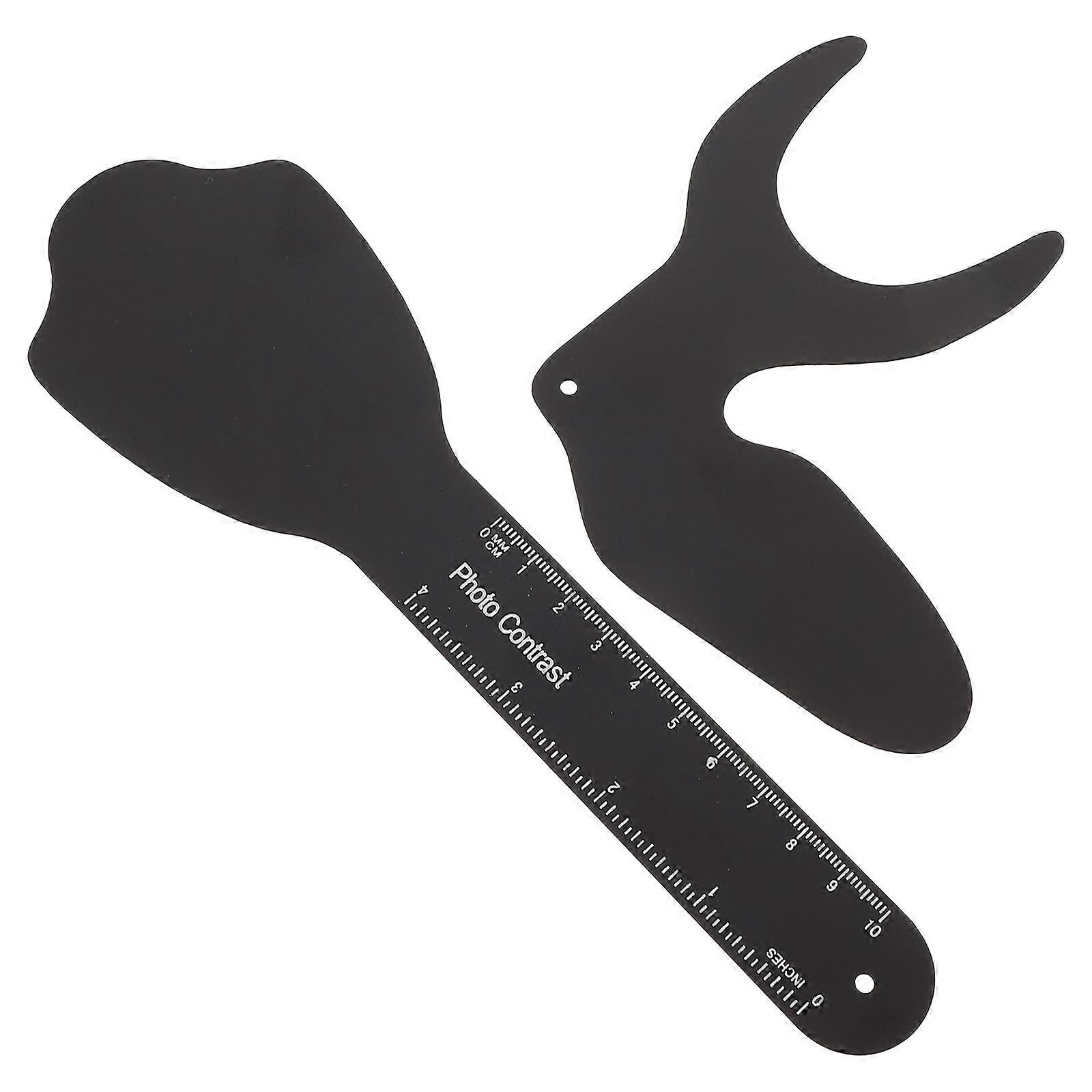 Intraoral Photo Tool Tooth Photography Tool Safe And Practical Oral Photography 22X7X0.6CM Black 2Pcs