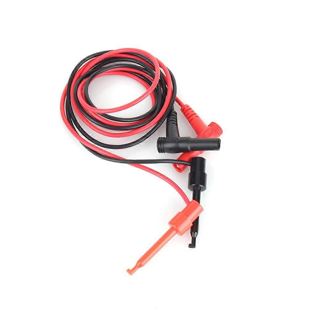 Banana Test Probes for Multimeters and Power Supplies - Clip Test Leads, 1m Length, Premium Quality, Red and Black, 1 Pair