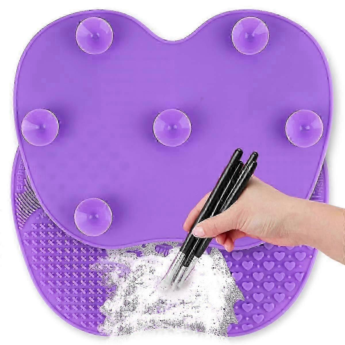 Silicone Makeup Brush Cleaner Mat with Suction Cup