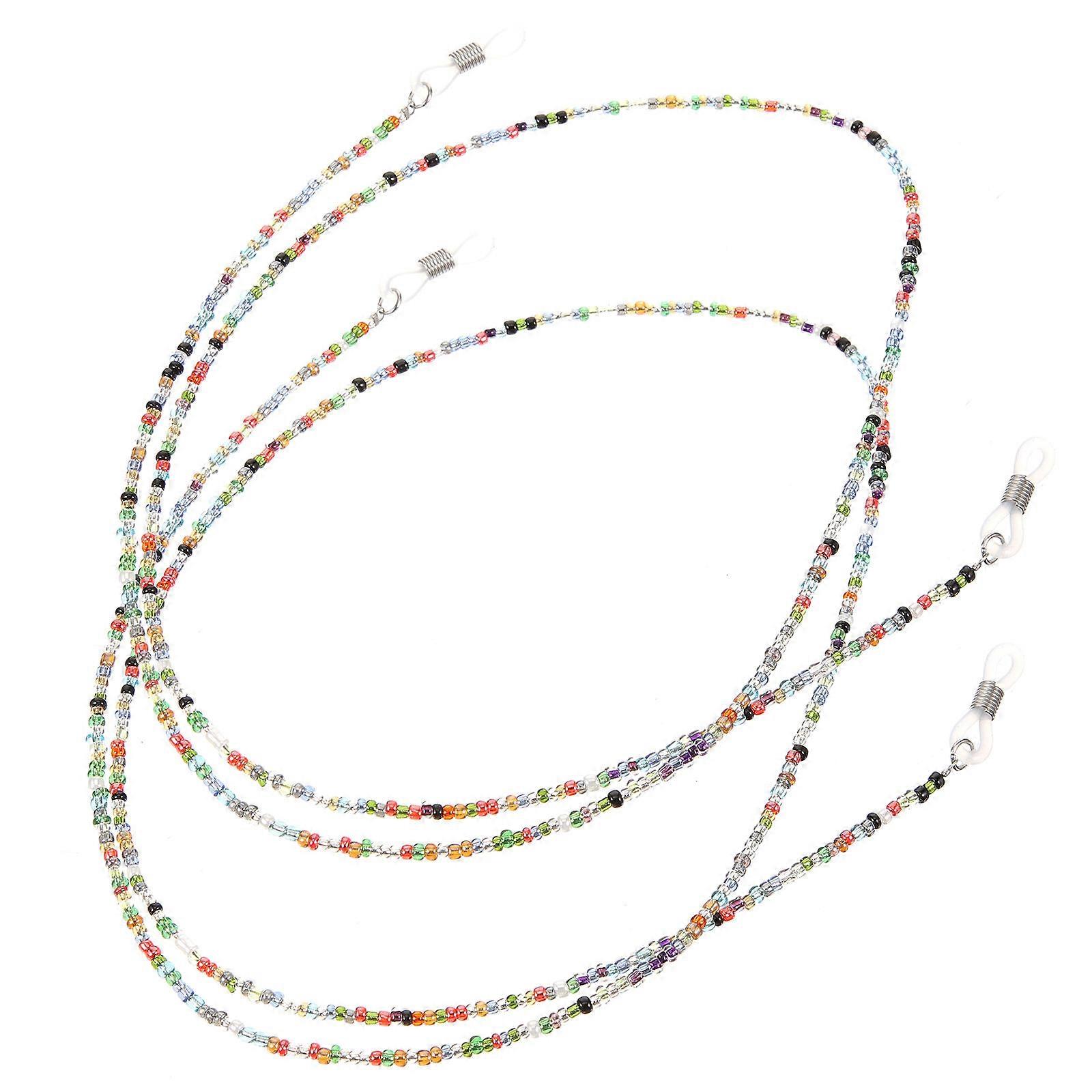 Convenient Eyeglasses Lanyards Anti-lost Glasses Ropes Practical Accessories in Assorted Color 2Pcs