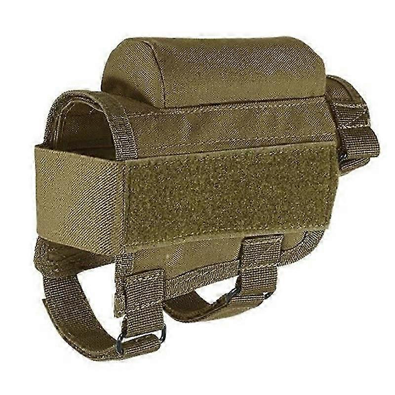Supporto tattico per guancia all'aperto due in una borsa di rifornimento portatile regolabile (1 pz kaki)