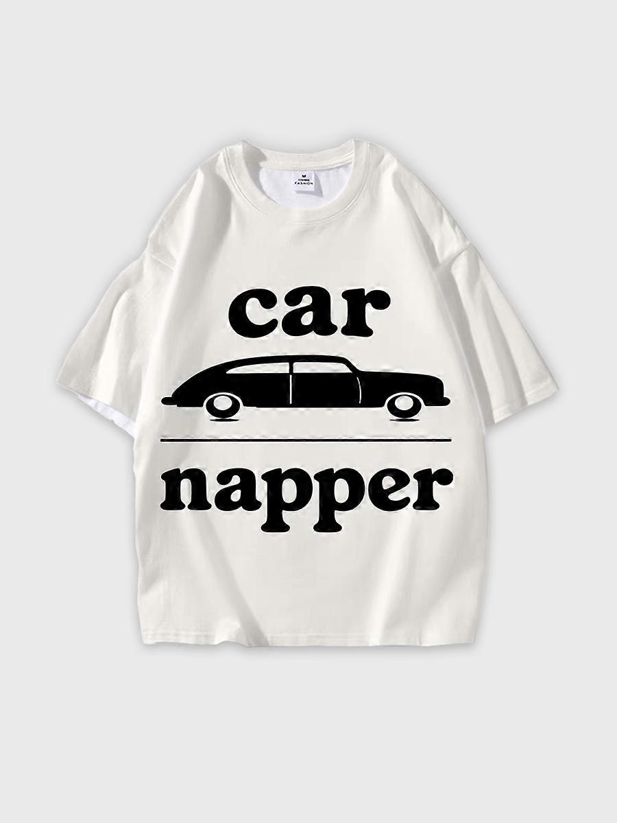 T-shirt round neck Pattern loose short sleeve N94