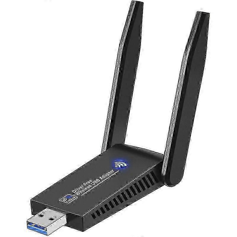 AC1300 Mbps Dual-Band USB 3.0 WiFi Dongle  High-Speed Wireless Adapter for PC/Laptop/Tablet
