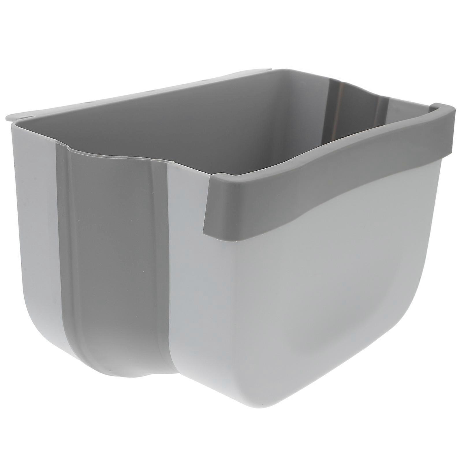 Wall-Mounted Waste Bin Classroom Use Light Grey Quick Trash Disposal 1Set