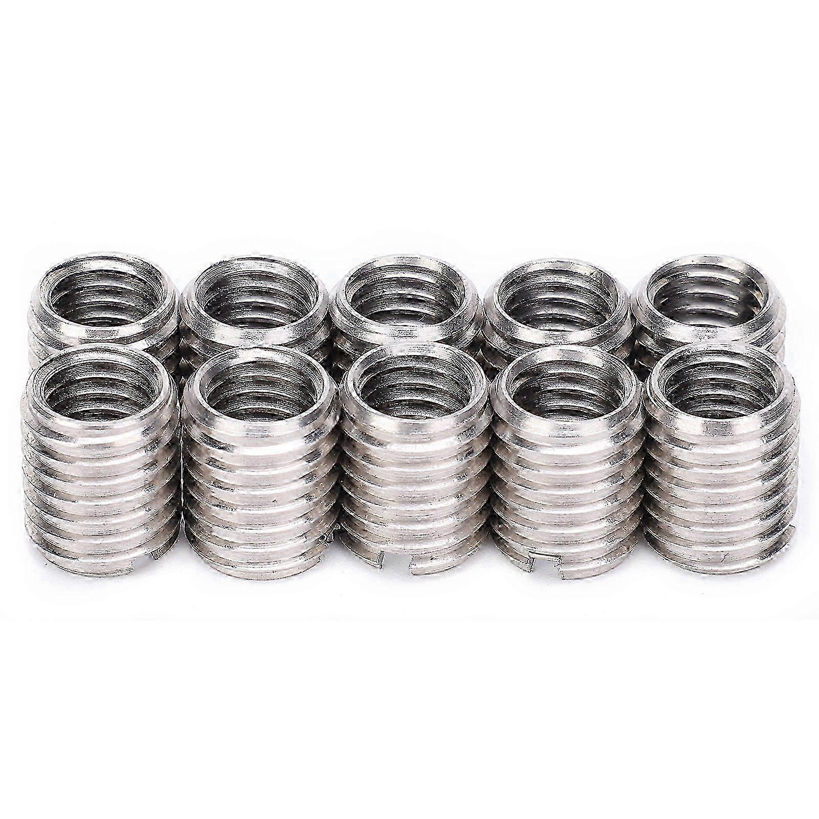 10Pcs Insert Nut Thread Repair Sleeve Threaded Bushing Screw Reducing Conversion Tool SZRH A-GB