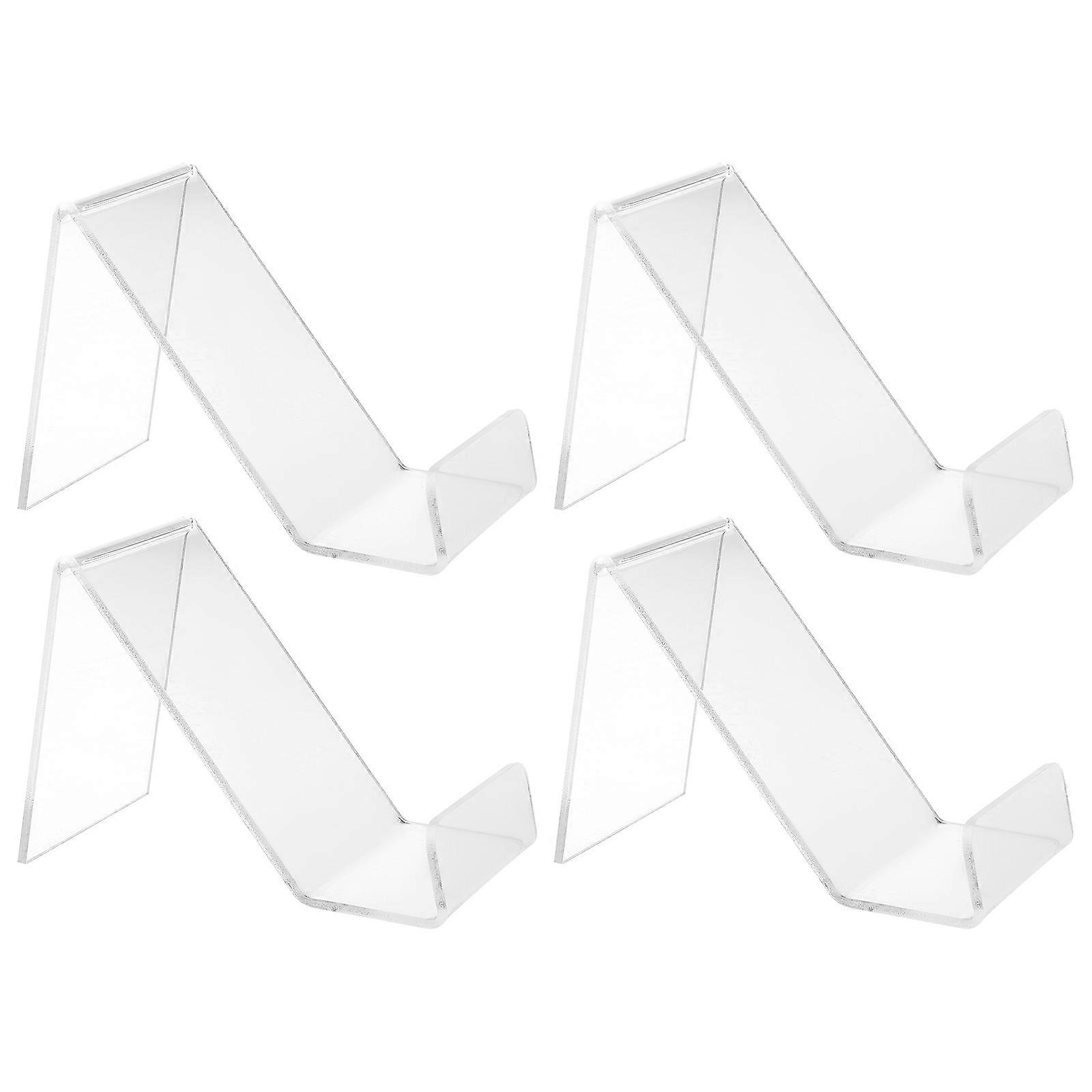 Phone Stand Made Of Acrylic For General Users In Transparent Color With Stable Placement 4Pcs