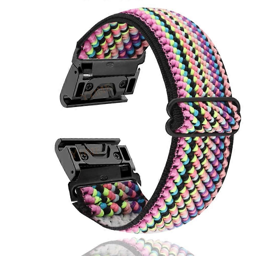 26mm Nylon Loop Watch Strap for Garmin Fenix 5X Watch Quick Fit Strap for Garmin Fenix 5 Fenix5 Plus 22mm Colour strips. 26 mm