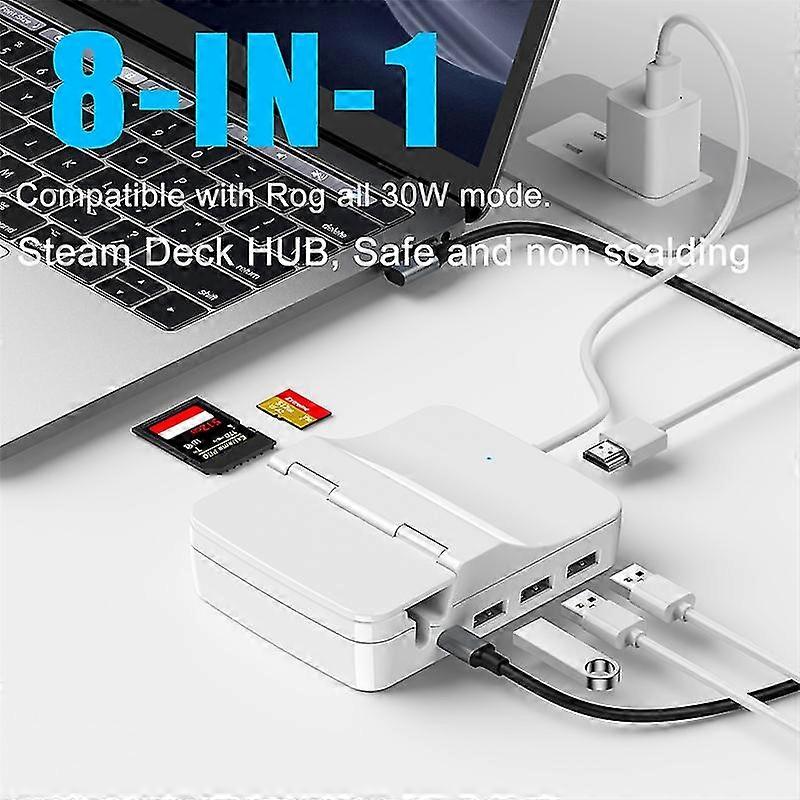 Docking Station For Steam Deck 8-IN-1 Docking Station USB Splitter Docking Bracket