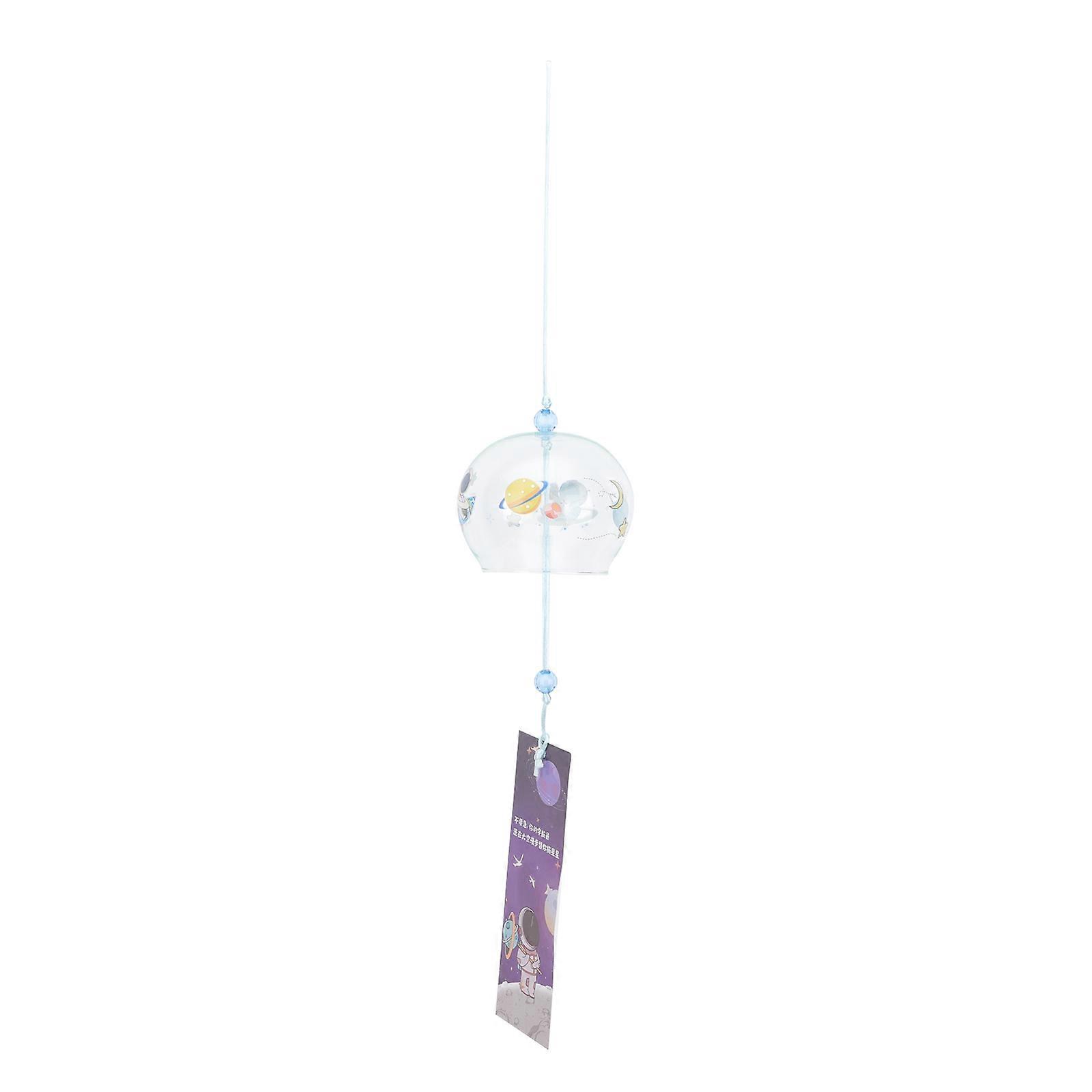 Delicate Wind Chime Japanese Style Glass Wind Bell Ornament For Balcony And Garden 7x5.6cm With Wind Sound 1Pcs