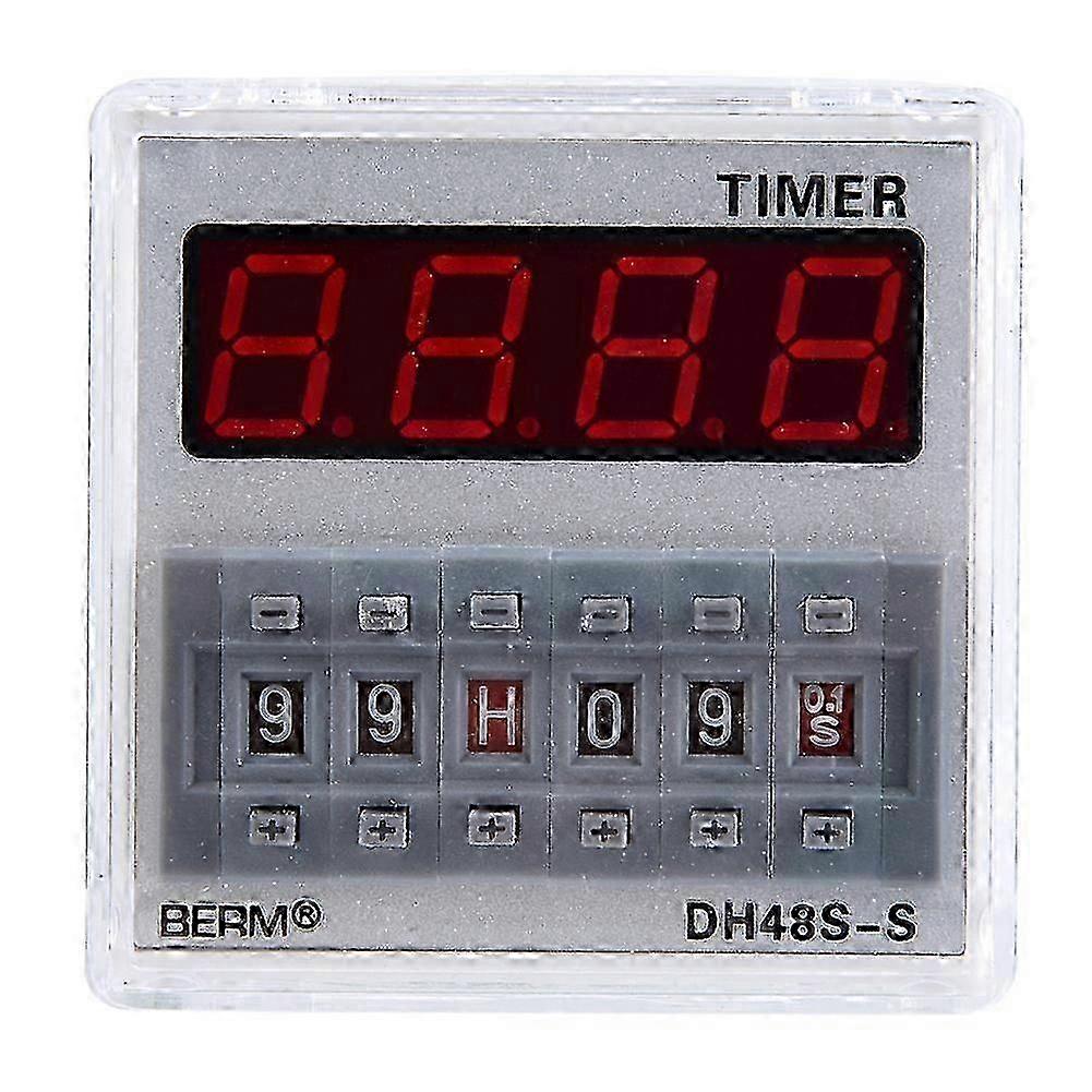 Χρονοδιακόπτης ρελέ χρόνου ProgrammableDelay 0.1S-99H 8-Pin DH48s s 12V AC/DC