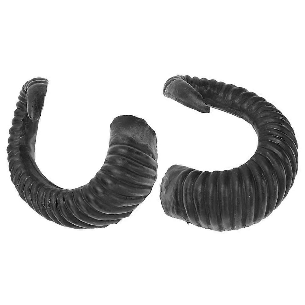 Cosplay Sheep Horn Headband Ideal For New Year's Eve Party With Sturdy Plastic Feature 1 Pair