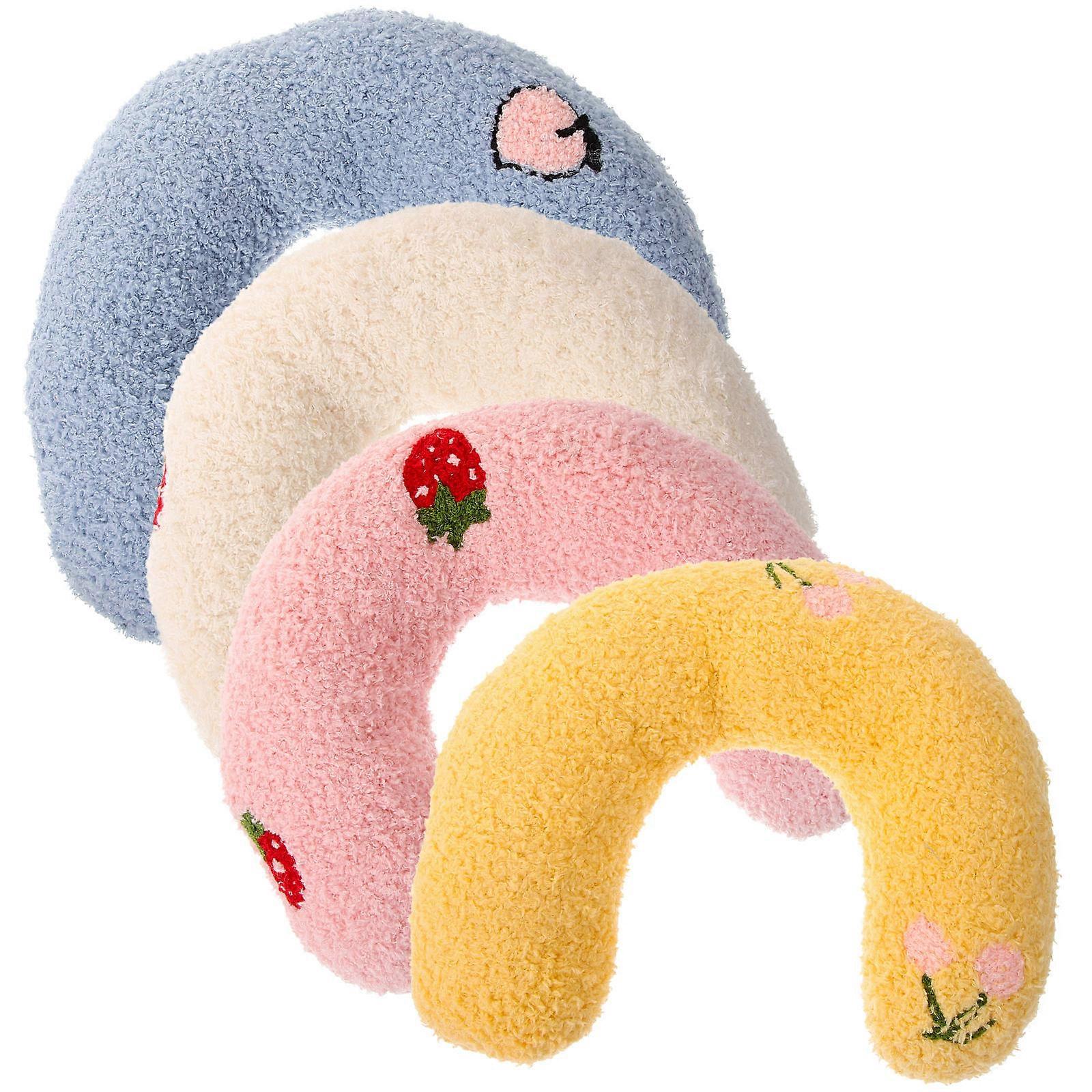 U Shaped Cat Pillow Set Soft, Skin Friendly Sleeping Cushion for Small Pets, Easy to Clean, Reusable, Indoor Use