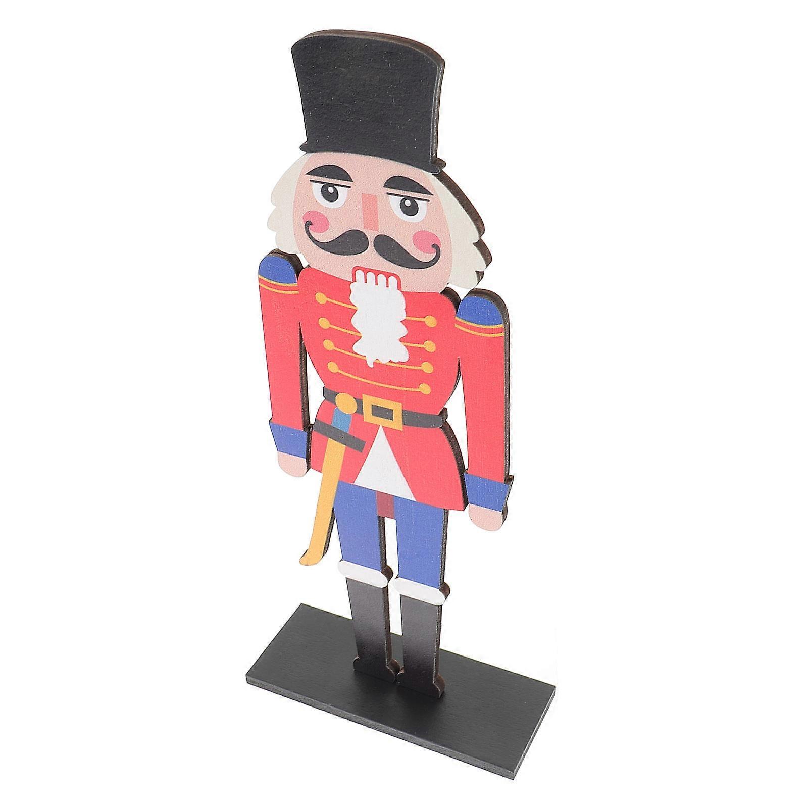 Festive Nutcracker Soldier Ornament For Home Decoration Collectors Multi Color Design 1Pack