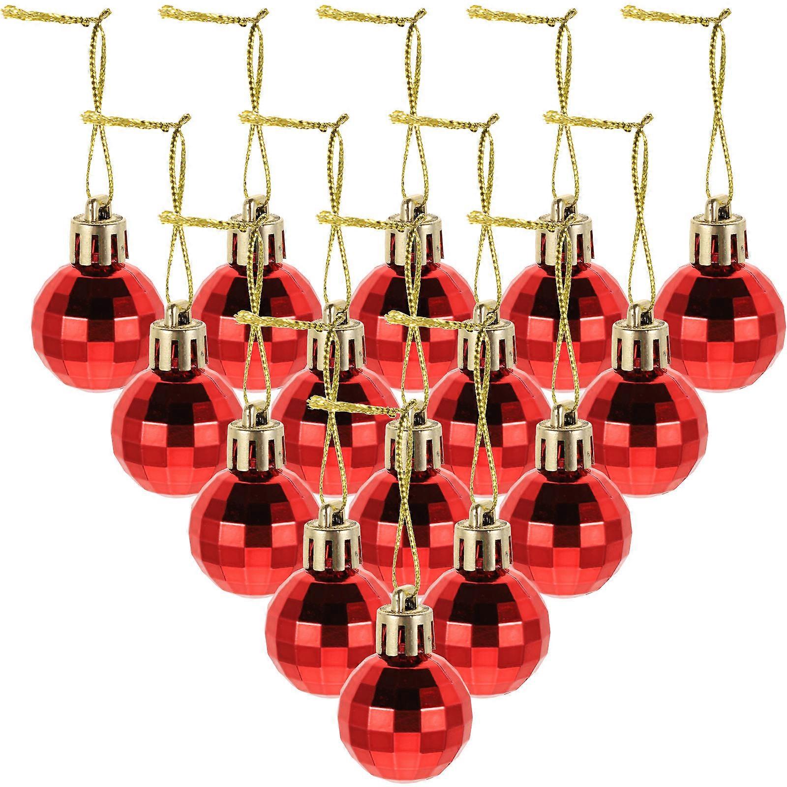 Shiny Round Christmas Tree Hanging Balls 4x2.5x2.5cm Size For Decorative Item In Weddings Parties And Engagements