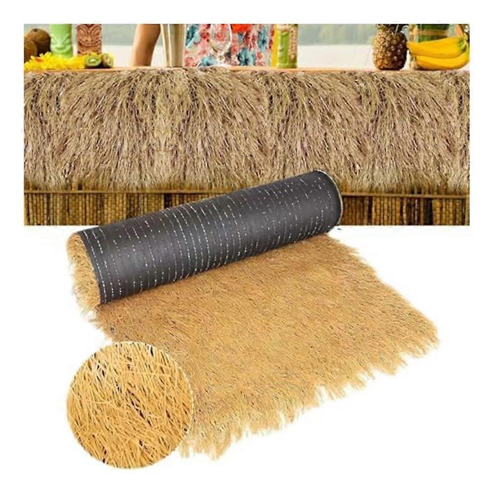 Artificial Straw Roofs, Straw Roof Decorations, Trimmable Synthetic Palm Straw Rolls for Parties, Custom Sizes