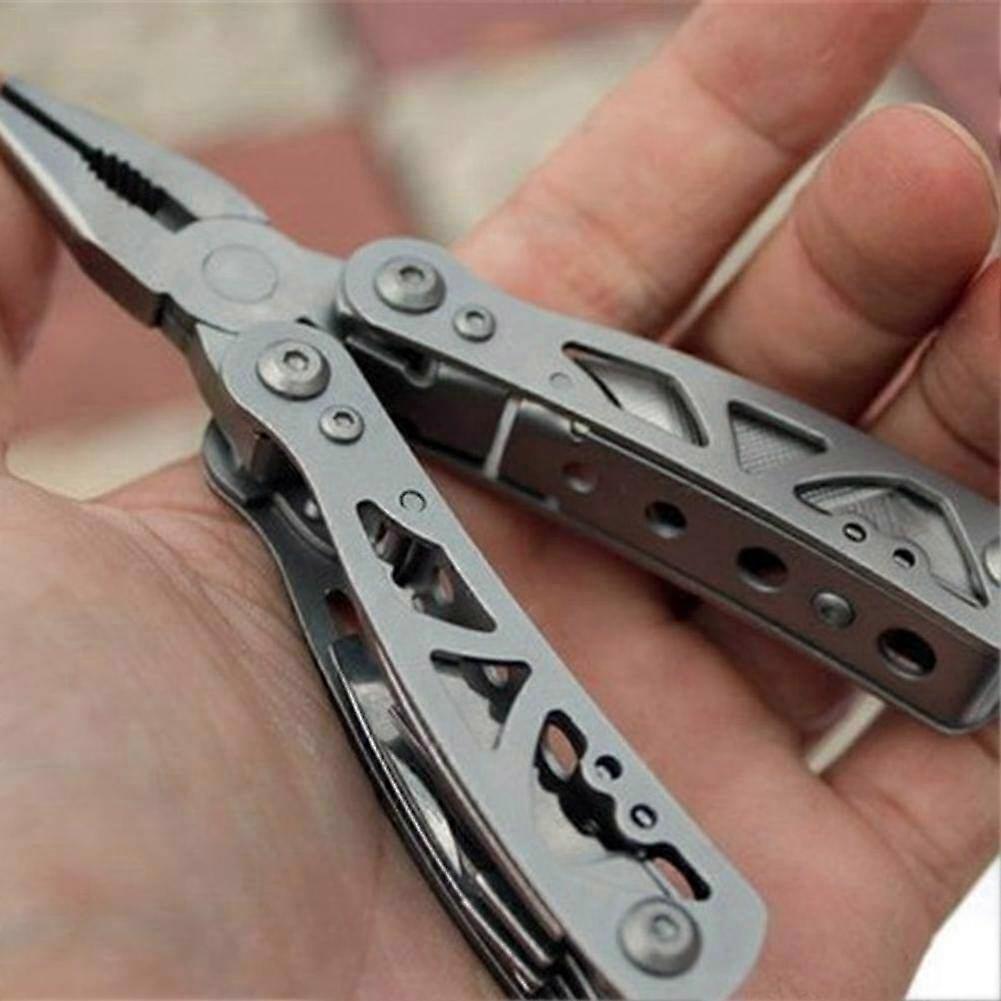420 Folding Stainless Steel Pliers Outdoor Mini Clamp Cable Puller Fold Crimper Wire Cutter Multitool Pocket Knife Multi-tool
