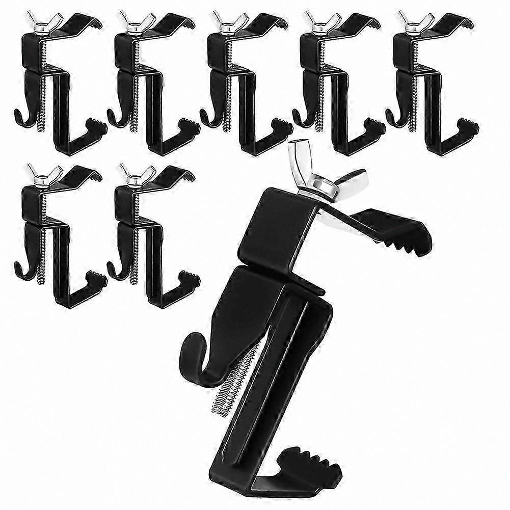 8-Pack No-Drill Adjustable Hooks for Outdoor Use