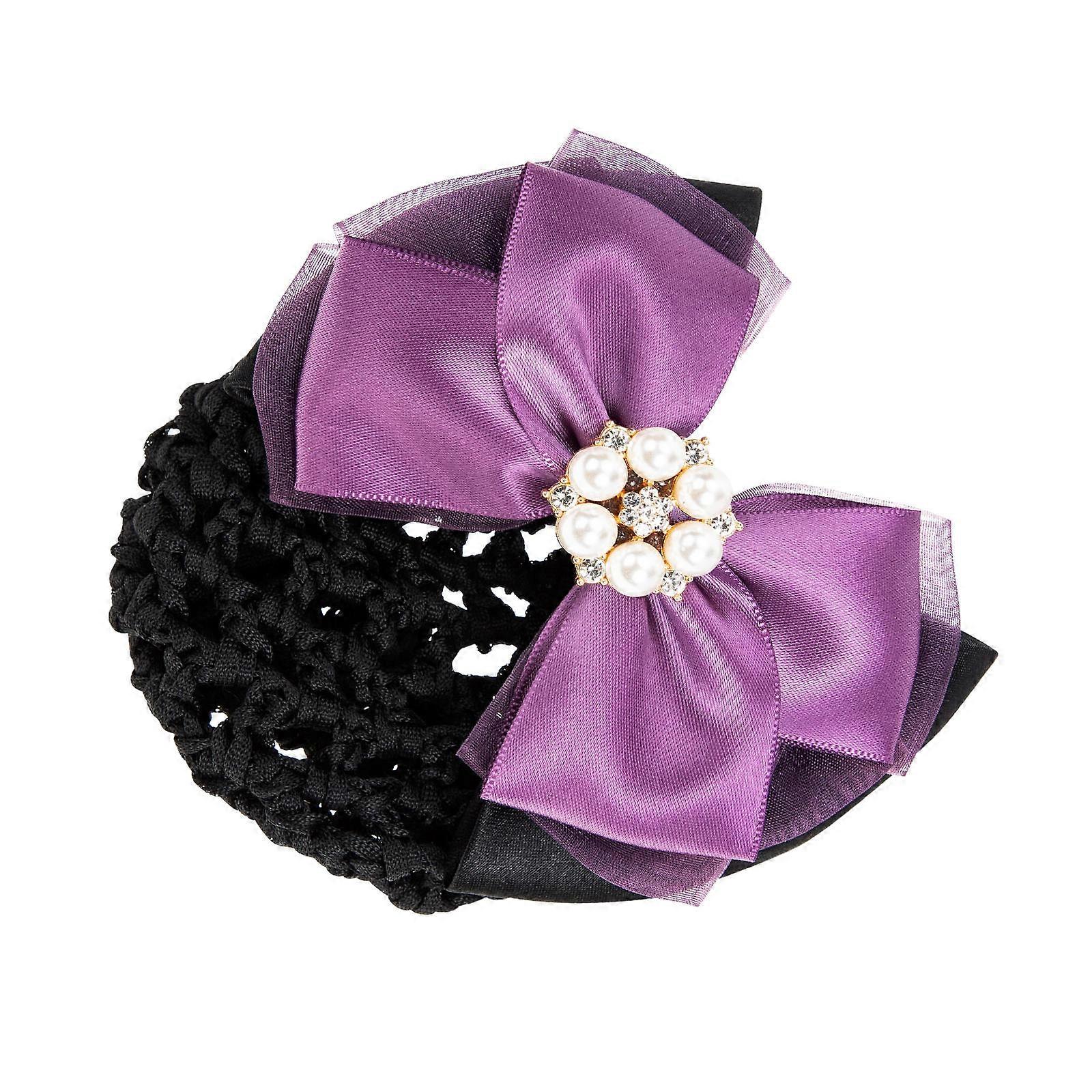 Κότσος Δίχτυα μαλλιών Bowknot Μαλλιά Κότσος Δίχτυ Γάζα Κορδέλα Υλικό Οργάνωση Μαλλιών Σχεδιασμός Τελετουργικές Εκδηλώσεις Επαγγελματικές Γυναίκες 1Pack