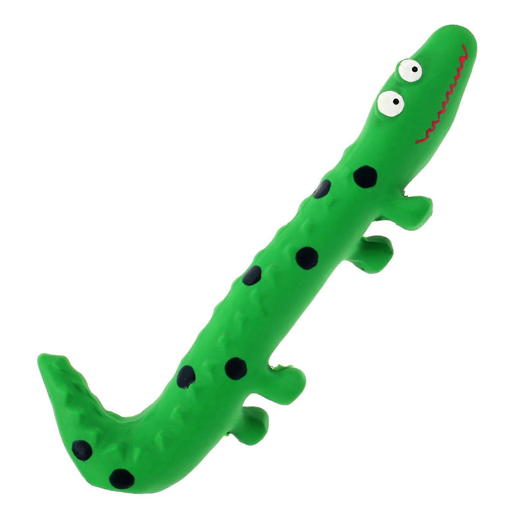 Dog Chew Toy Latex Lizard Shape - Indestructible Interactive Play for Medium Dogs