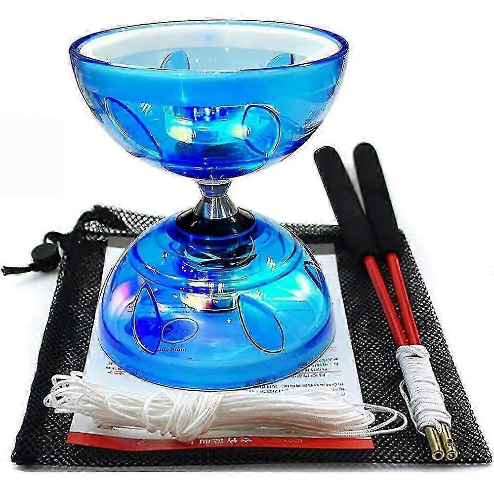 2025 Diabolo Cse Yoyo Set ,triple Bearing Diabolo Cse Yoyos Juggling Colorful Led Diabolo With Diablo Sticks, Diabolo String & Net Bag, Easier Start/