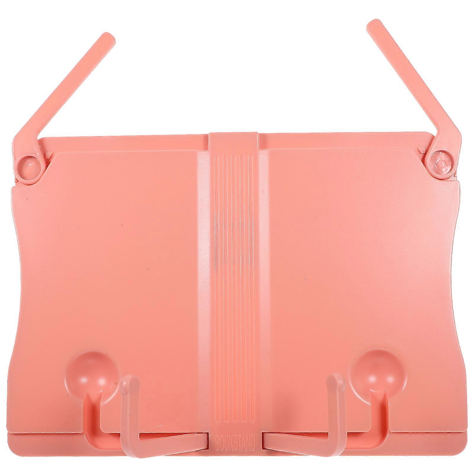 Hands-free Music Stand Portable Reading Rack For Book Enthusiasts In Stylish Pink Color With Anti-slip Features 1Pack