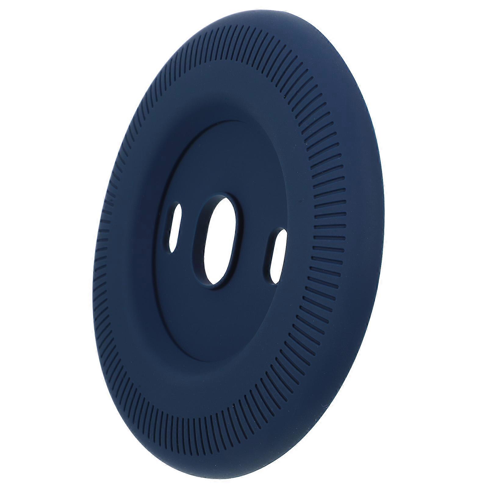 Blue Silicone Thermostat Wall Plate Cover for Home Use with Design and Strong Compatibility 4.5 inches