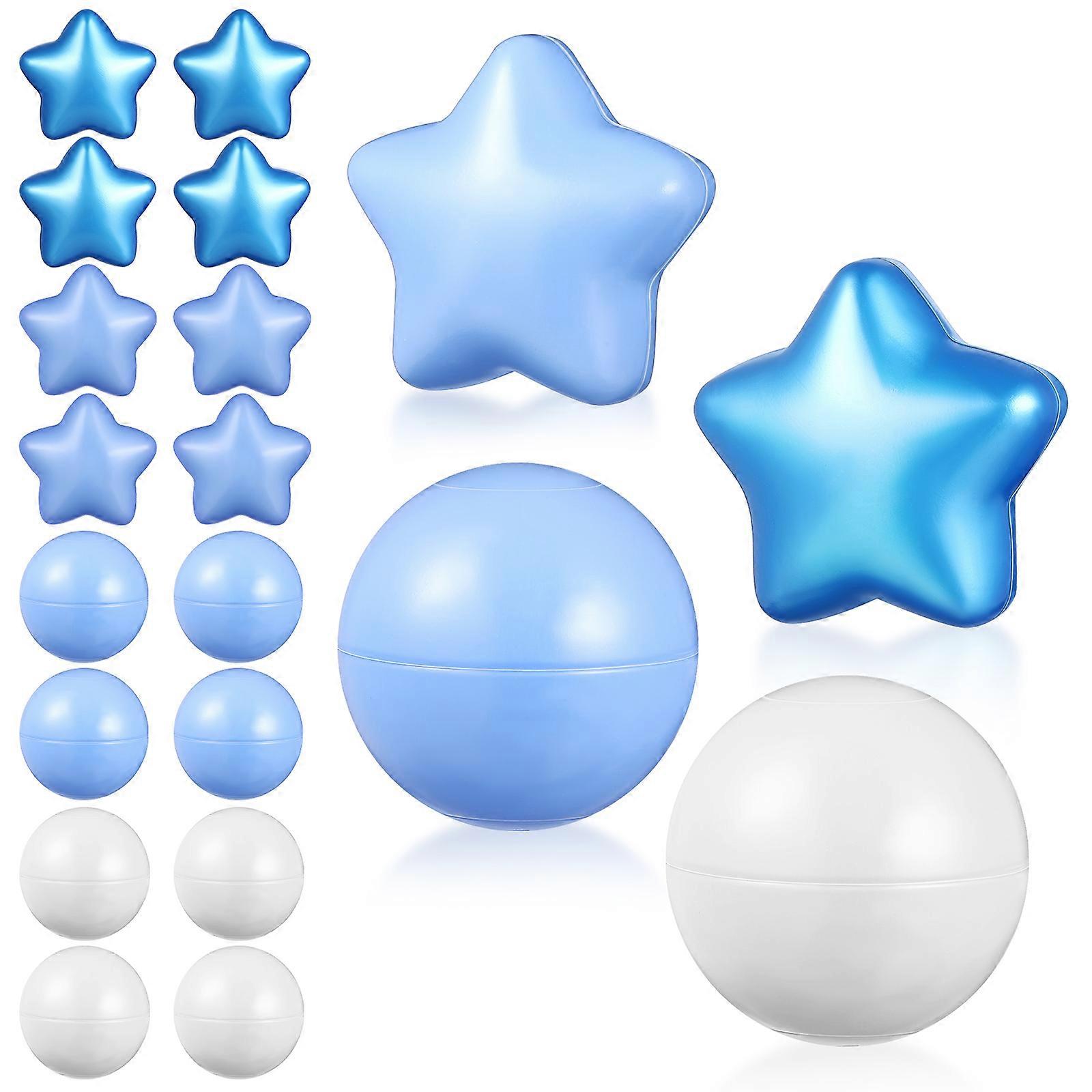 100pcs Ball Pit Balls Lightweight Plastic Balls Baby Ball Pit Play Balls Star Shape Kids Playing Ocean Balls Toddler Toy Balls