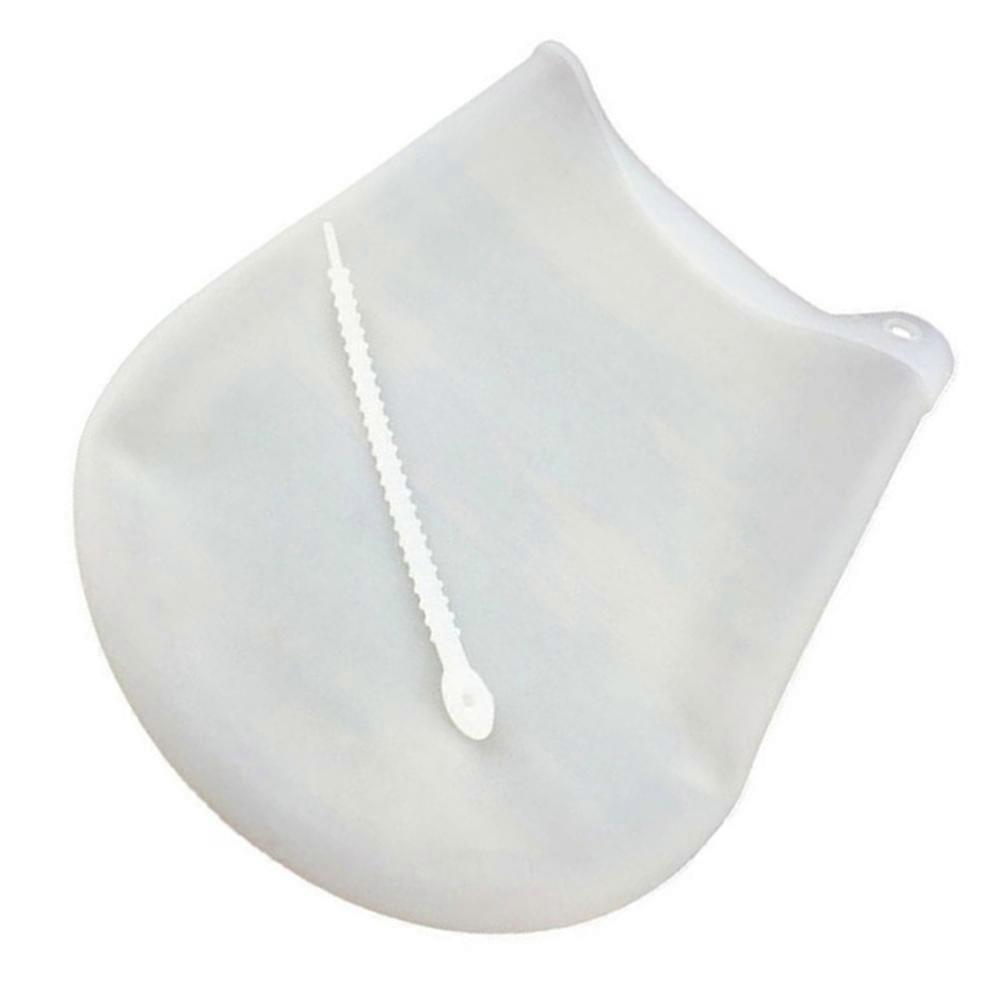 Silicone Dough Bag for Kneading and Mixing Nonstick Easy to Clean White Large Size