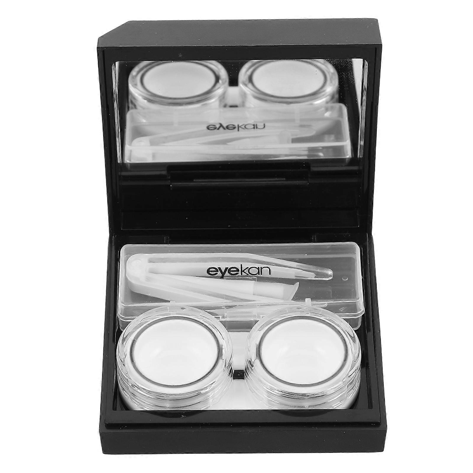 Cute Case Boxes With Dual Storage Compartments Perfect For Office Use Black Holder 1Pack