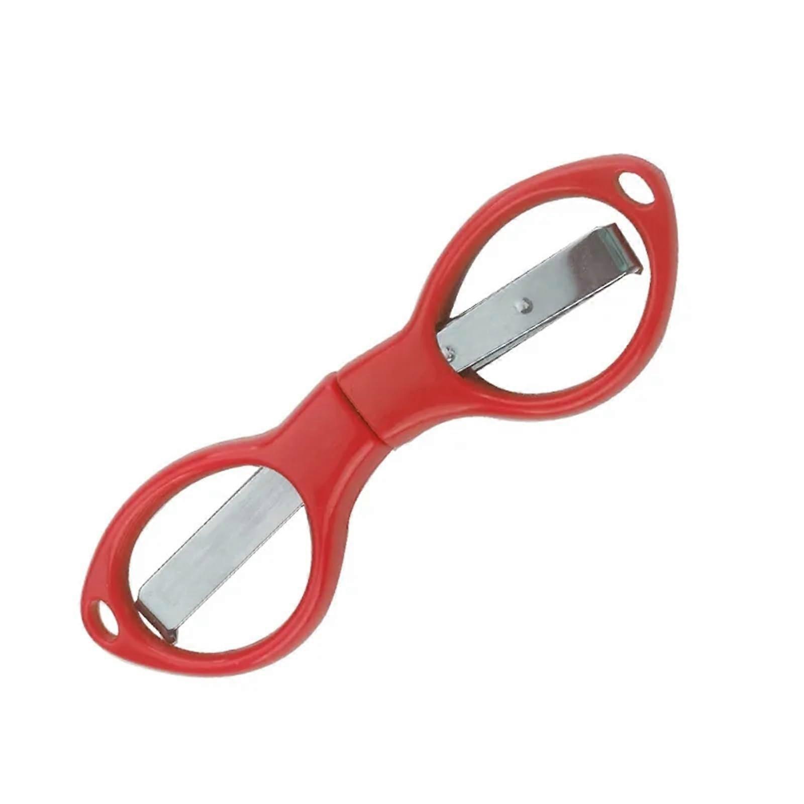 Portable Folding Scissors for Carbon Steel Pipe Cutting Tools, Multifunctional Needle Scissors, Red Color