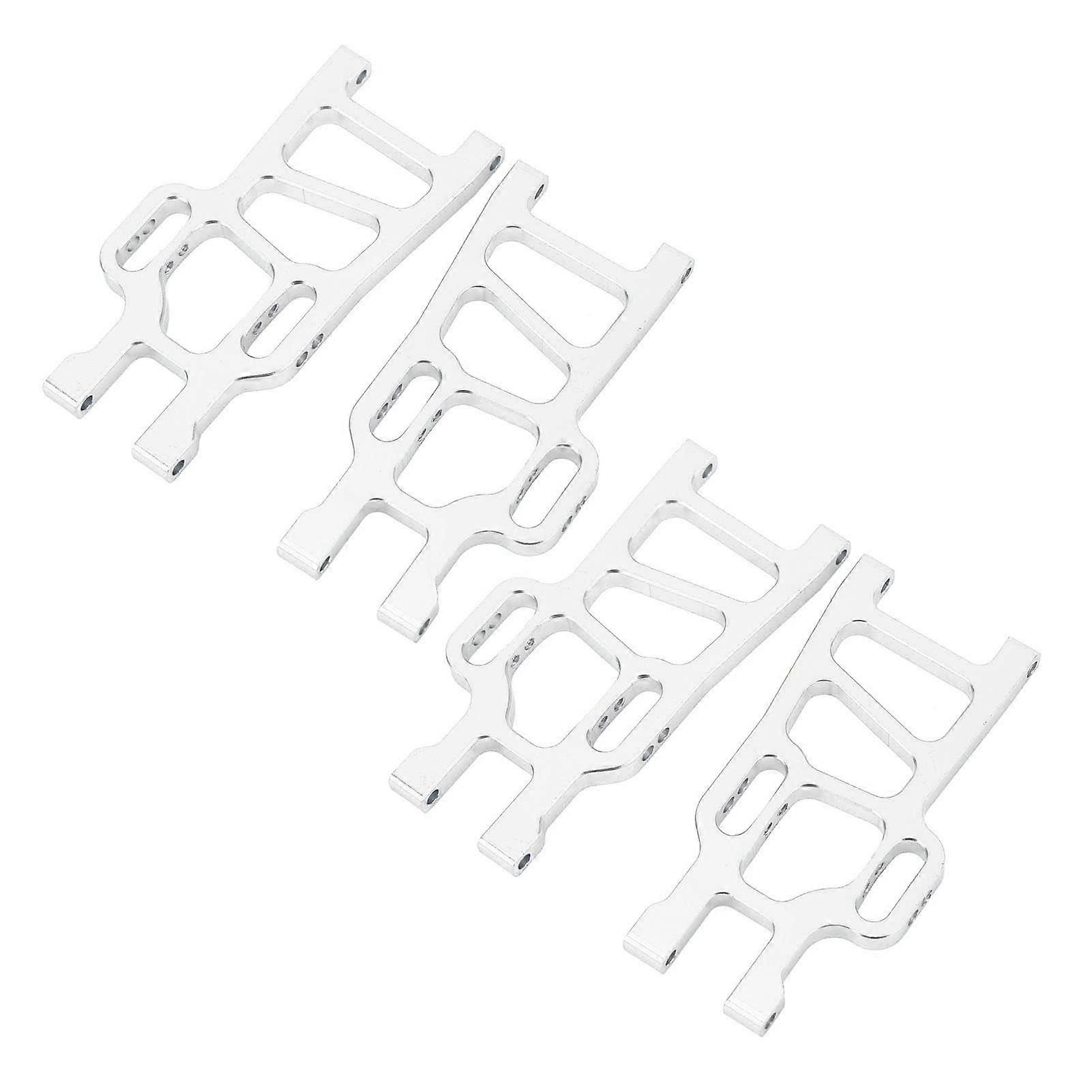 Suspension Arm Set for HSP Racing 94111 1/10 RC Car Upgrade (Silver)