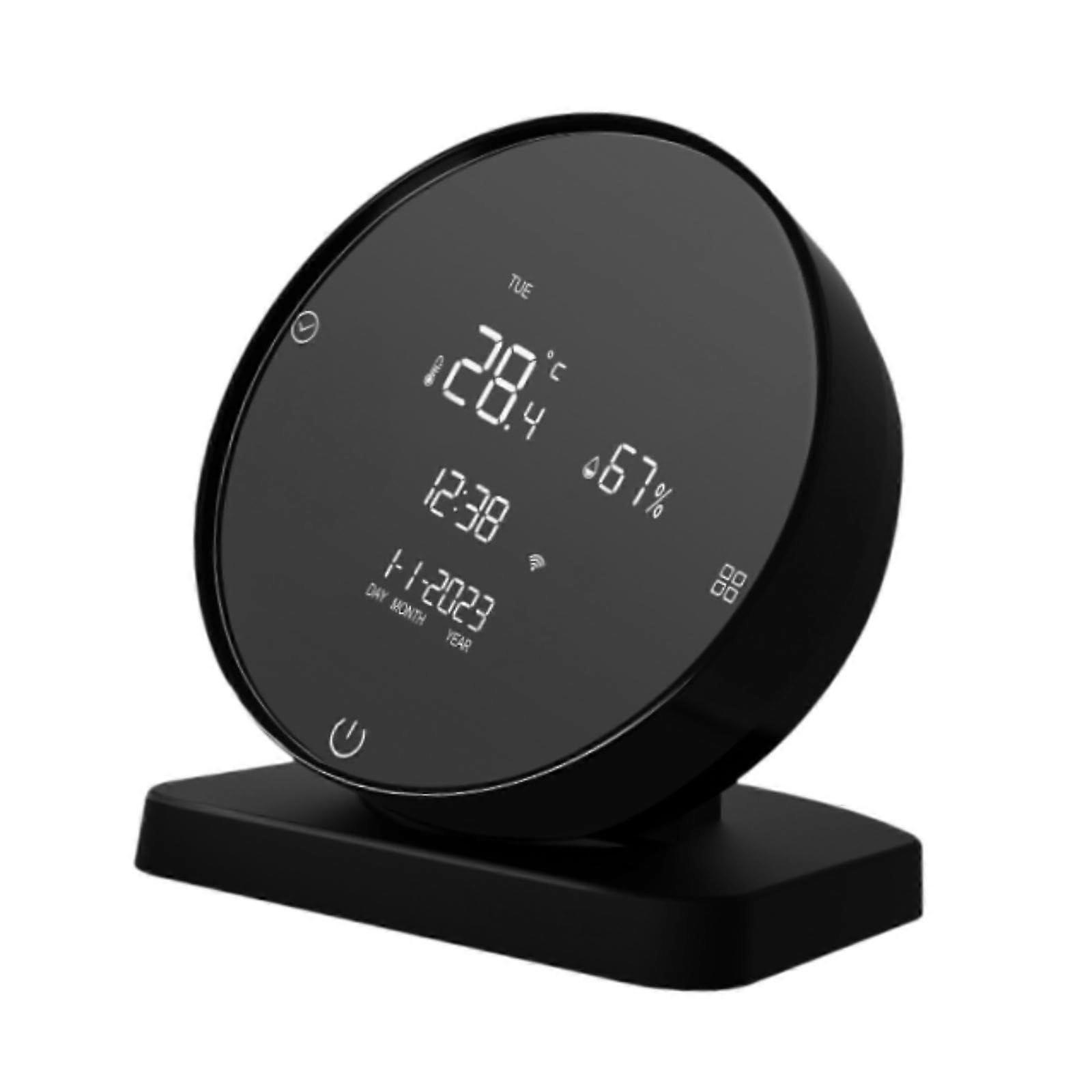 Hygrometer Temperature Sensors Digital Hygrometer Brightness Time Date Humidity Monitor Infrared Control for Garden Tub Office