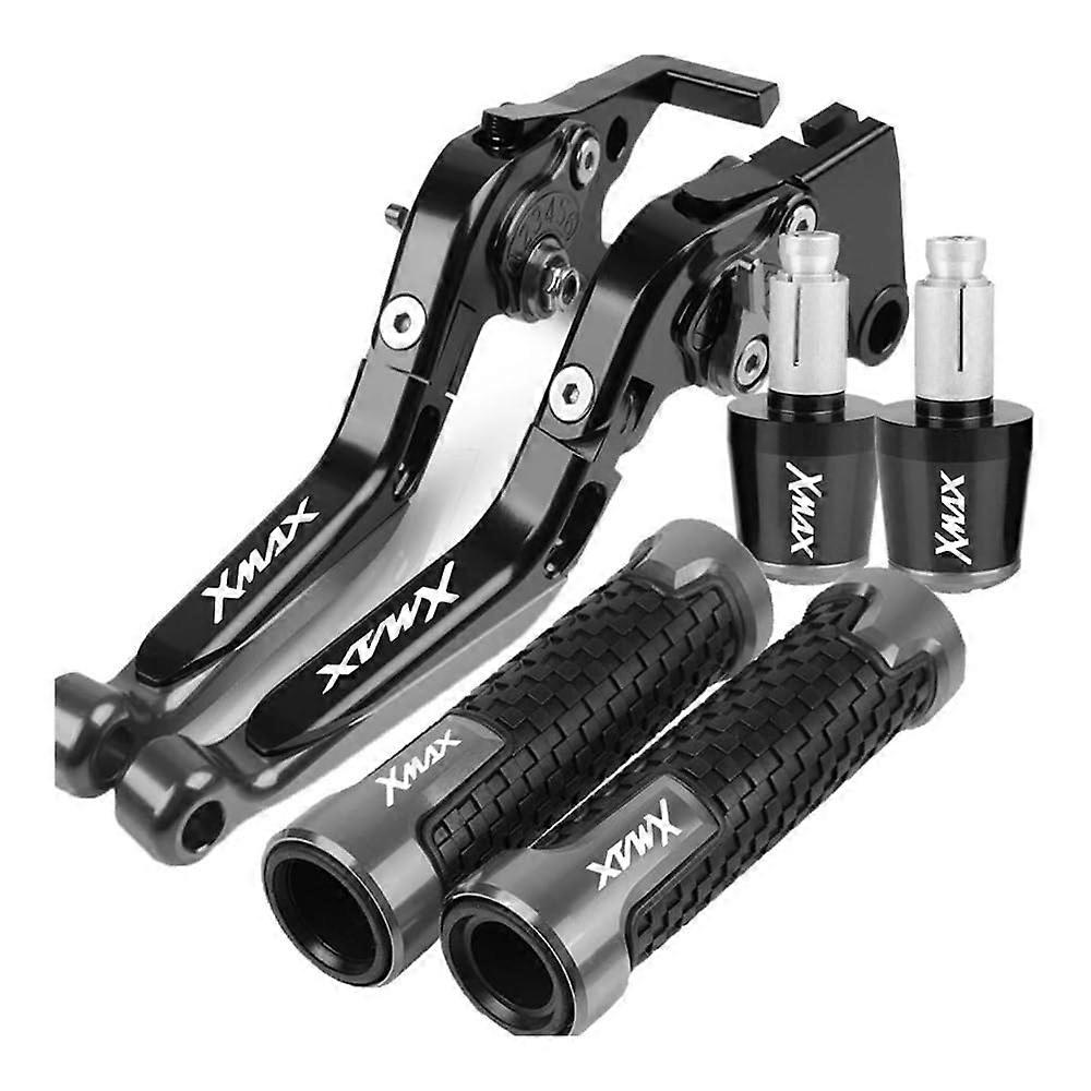 Adjustable Folding Brake Clutch Levers For Yamaha XMAX 125 200 250 400 2010-2023 Bar End Grips