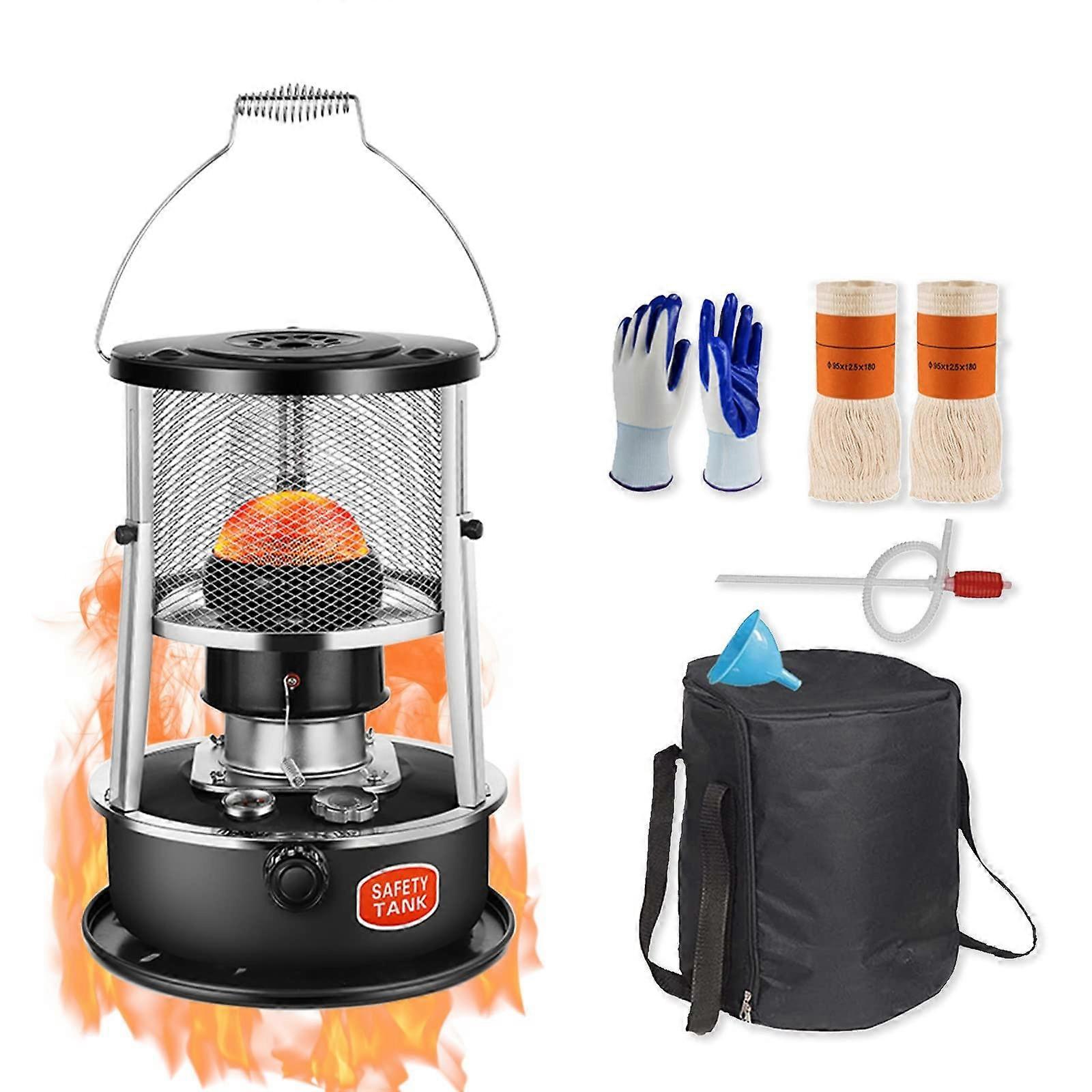 Portable Kerosene Heater Stove, NonElectric Heaters Indoor Outdoor, 4.5L, Adjustable Firepower