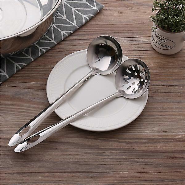 2 pieces/set stainless steel soup spoon strainer