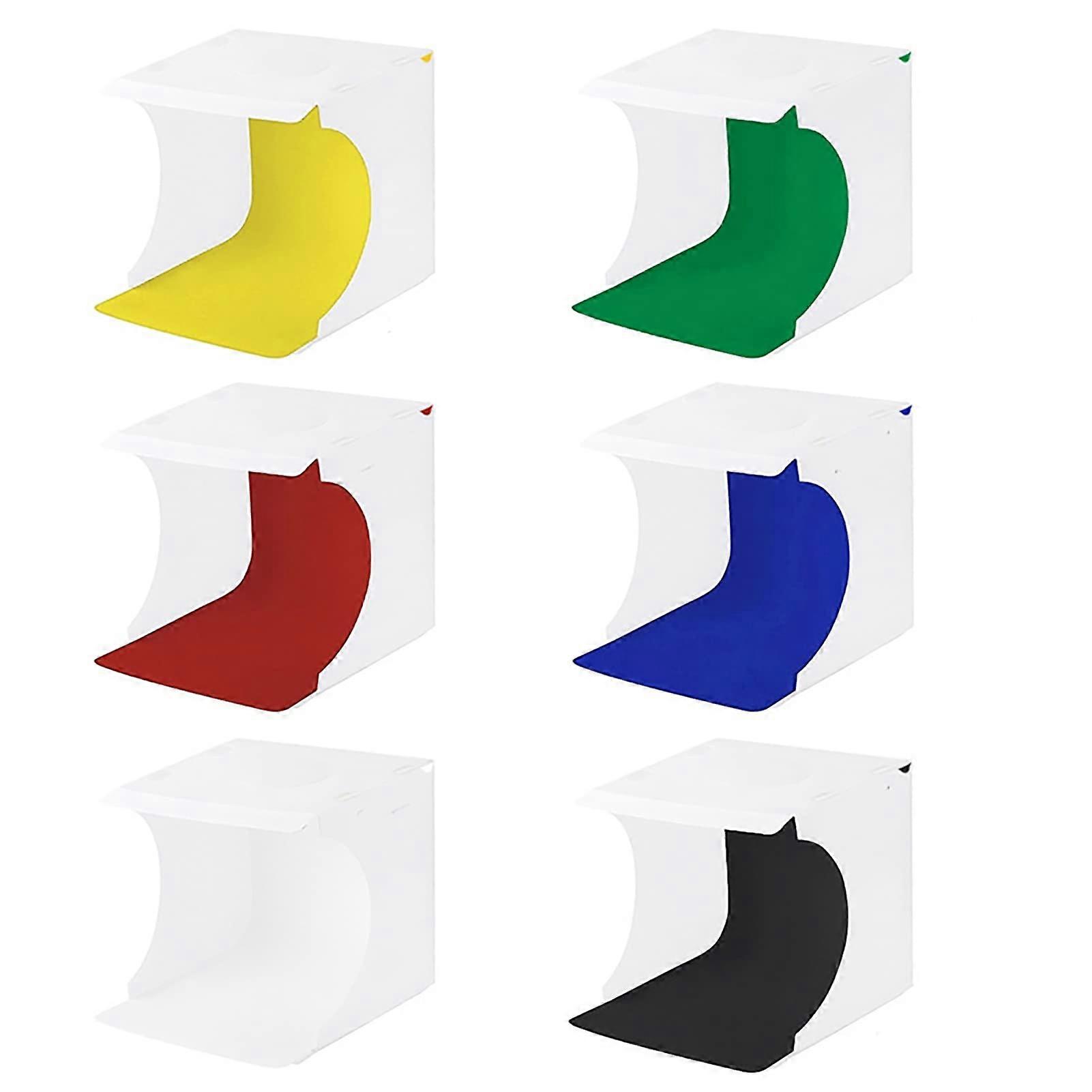 Portable Foldable LED Studio Light Box for Photography, Small White Tent for Jewellery, Toys, Gadgets, Compatible with SLR and Digital Cameras