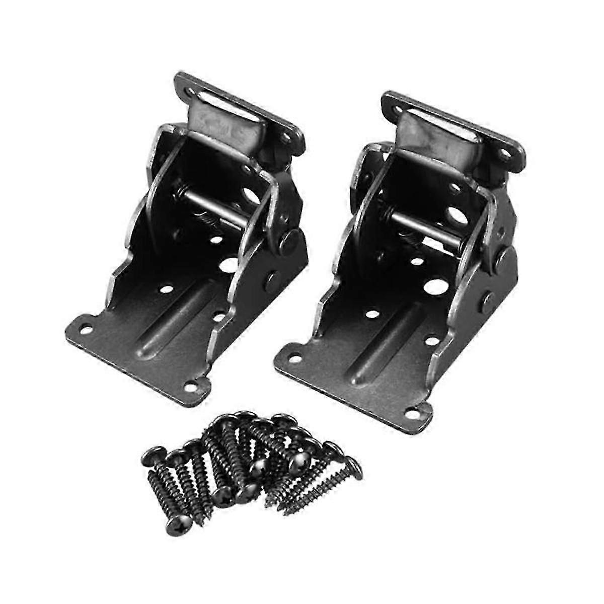 2Pack Folding Brackets, Lock Extension Support Bracket Foldable Self Lock Hinges with Screws for Ta