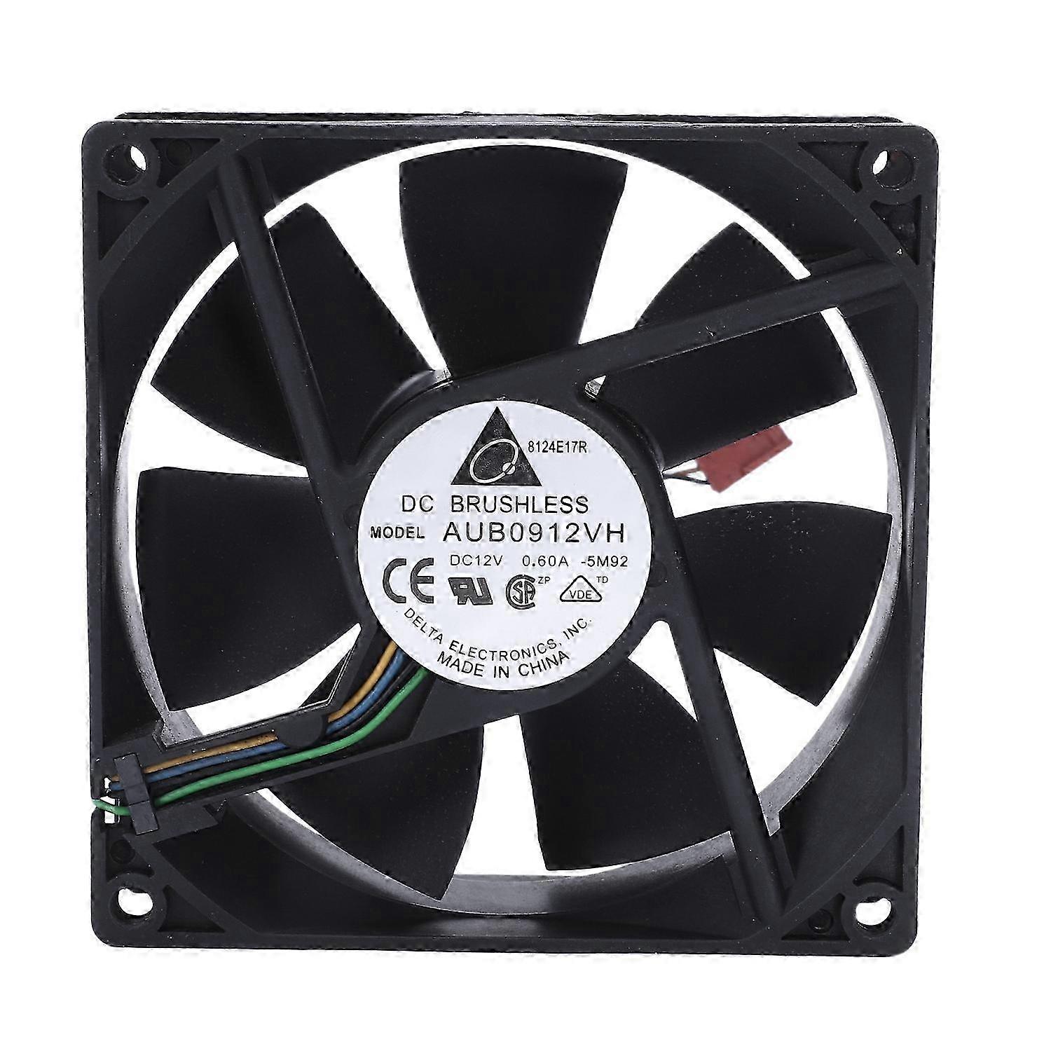 DC 12V 0.6A 4-pin 90x90x25mm Computer CPU Cooling Fan