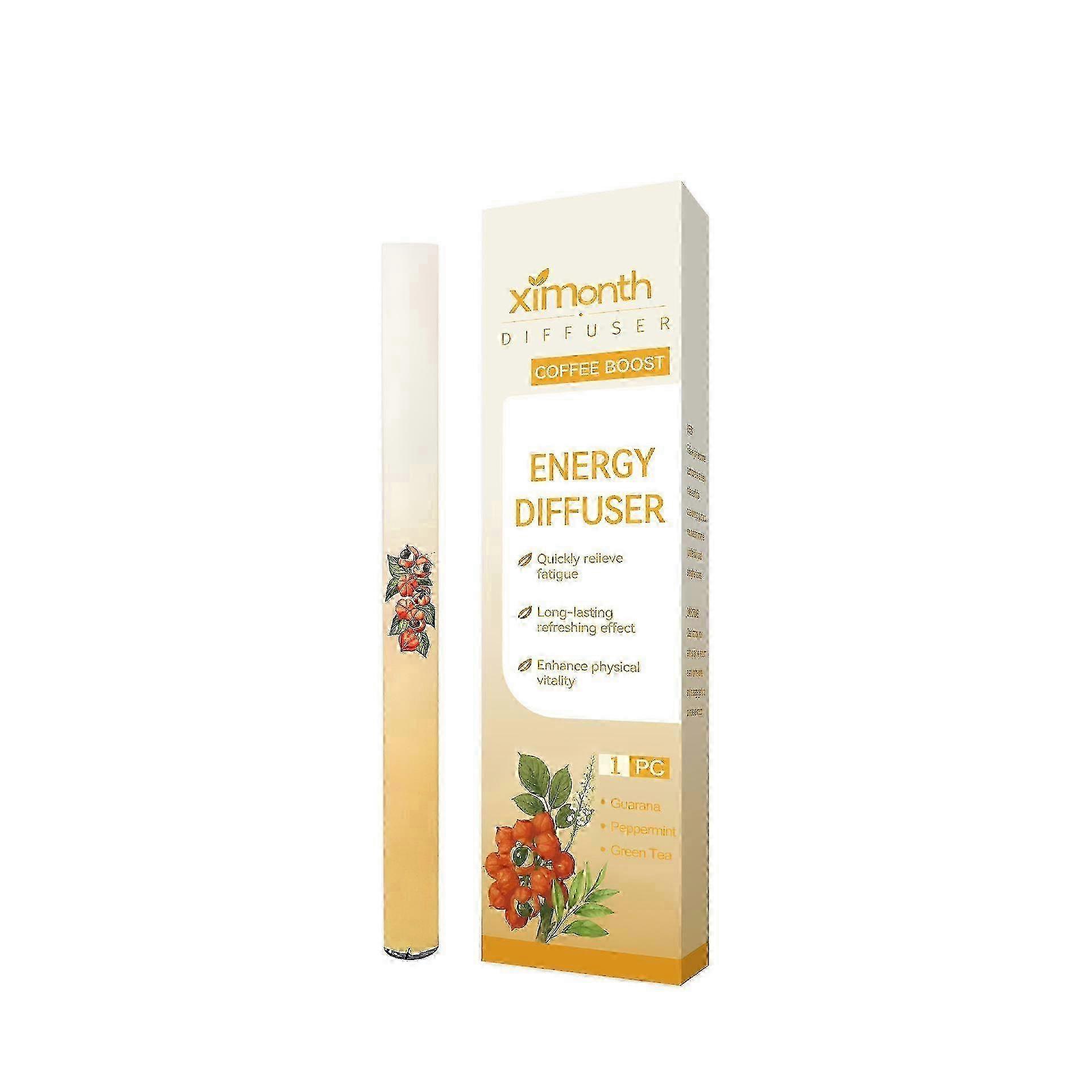 Herbal Refreshing Energy Bar Air Freshener Pen Portable Aromatherapy Diffuser Pen Odor Remover For Clear Breathing Body Care