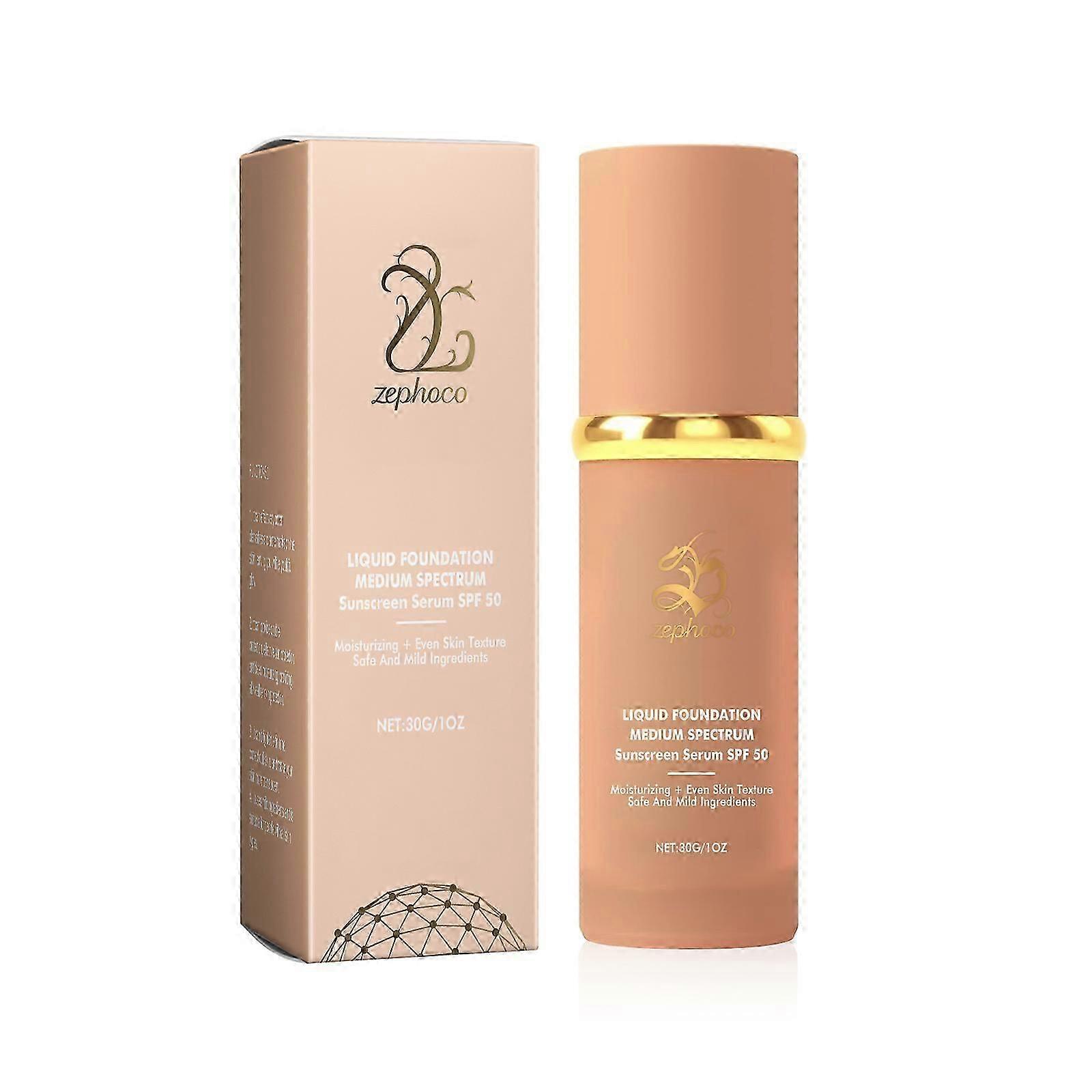 Zephoco Skin Tint Foundation - Couverture respirante avec finition hydratante pour une tenue toute la journée