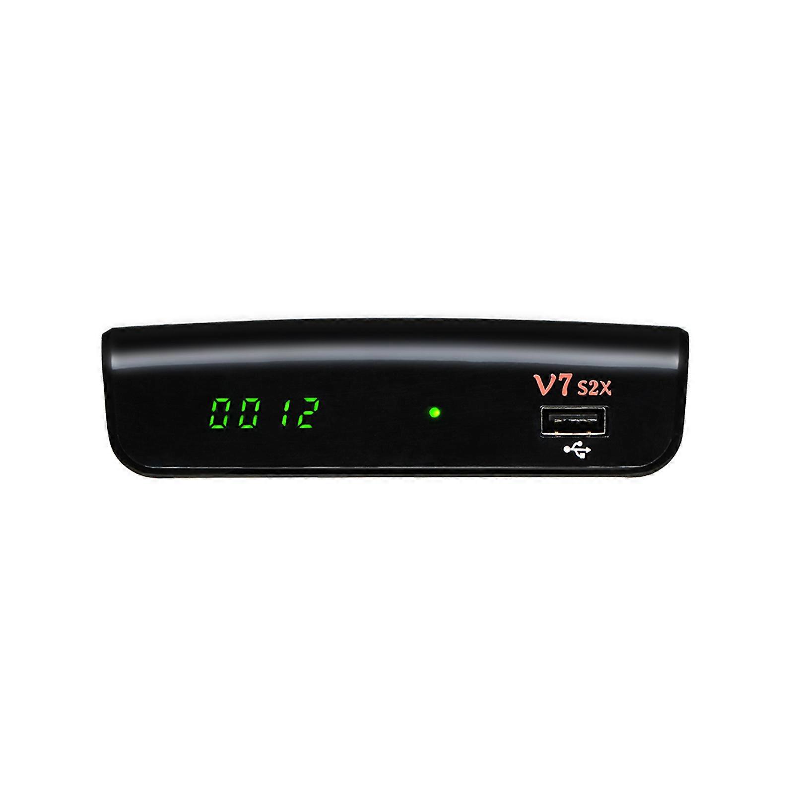 V7 S2X TV Receiver - HD 1080P, DVB-S/S2/S2X, BISS Auto Roll, Online Movie Support