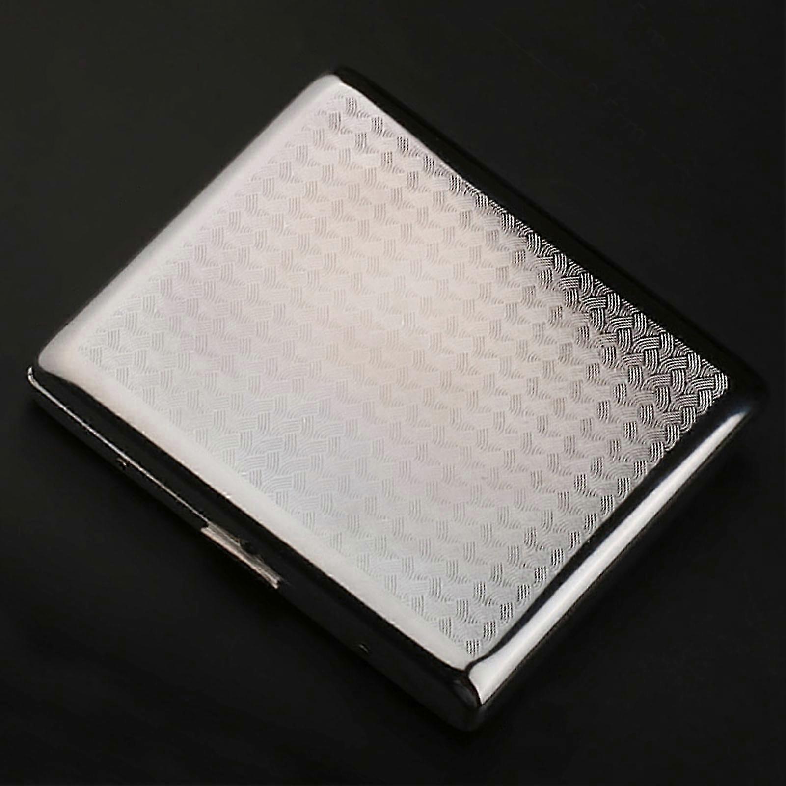 Large Capacity Metal Cigarette Case - Compact, Durable & Portable Storage for 20 Cigarettes