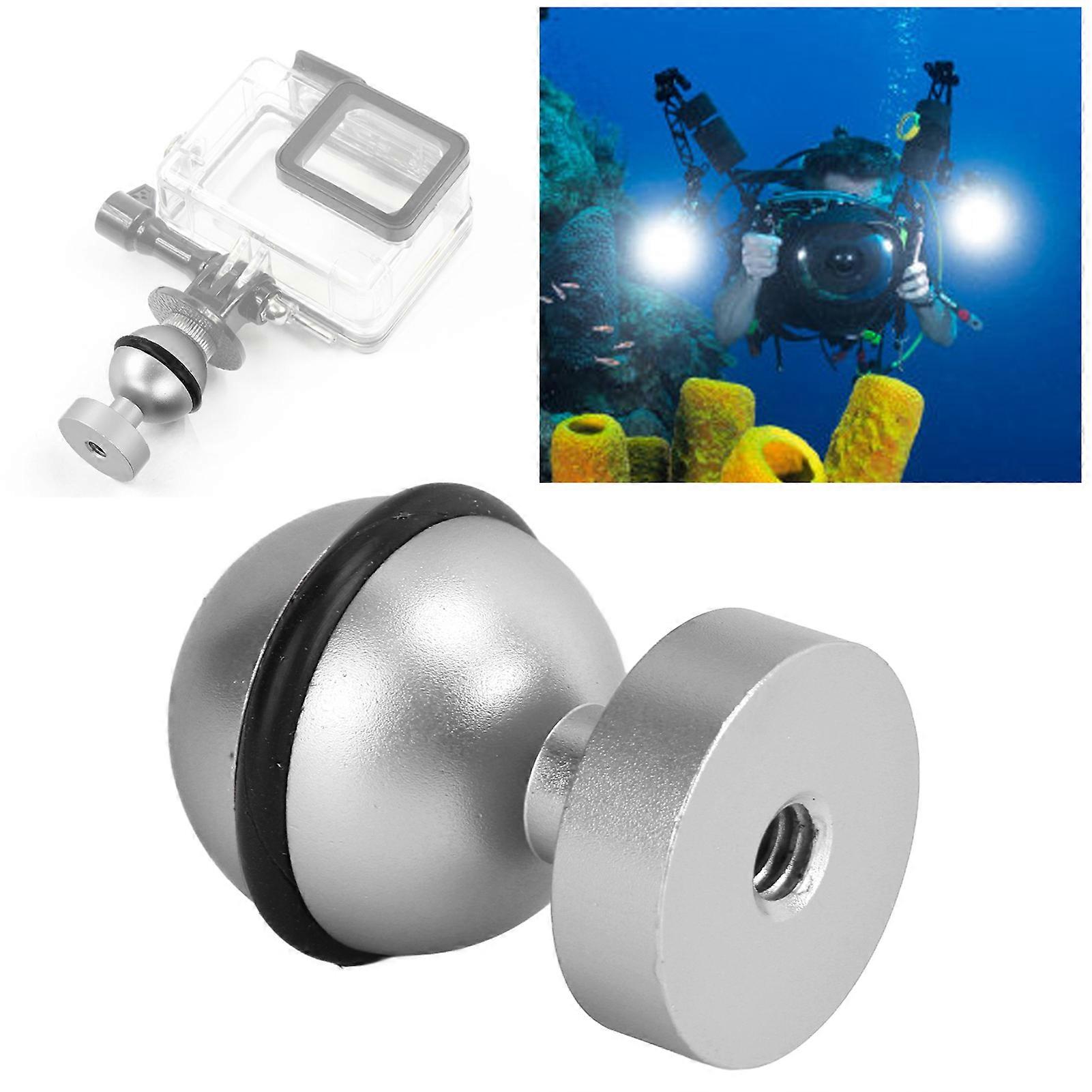 Diving Light Ball Head Silver Aluminium Alloy Small Lightweight