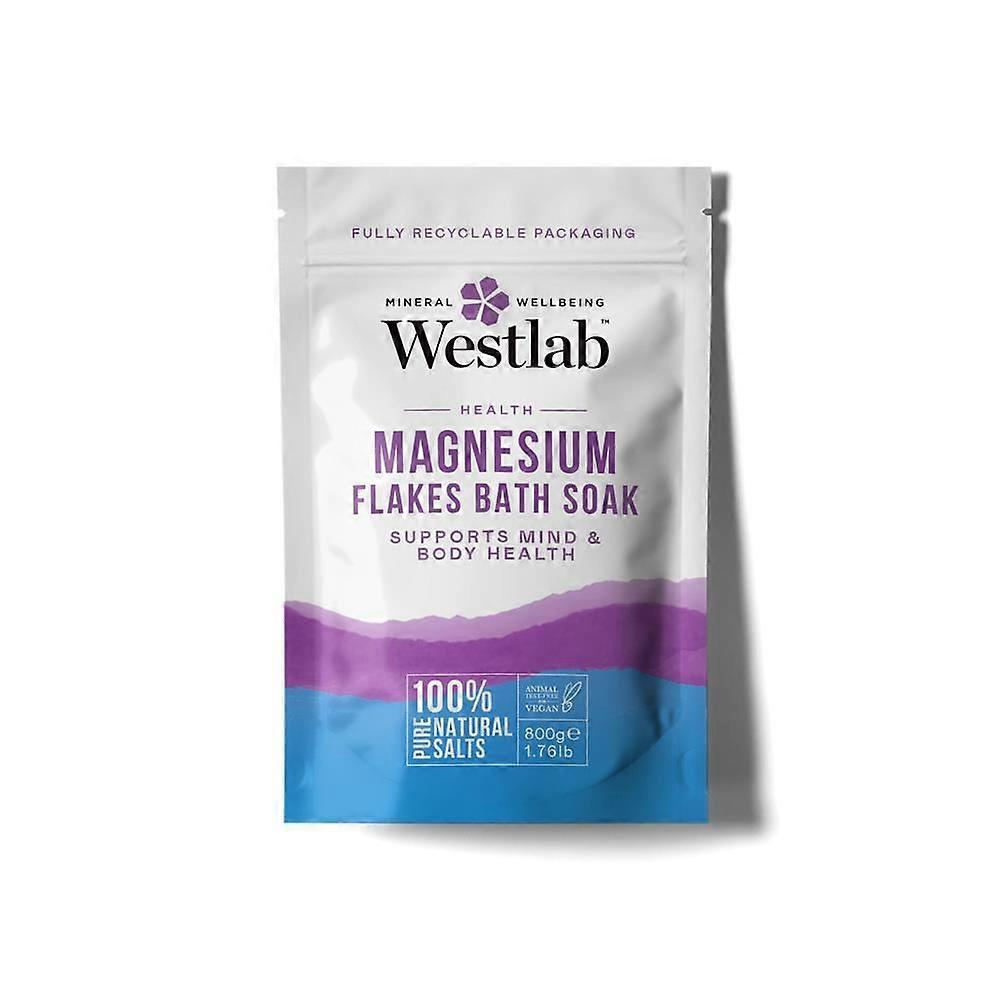 Westlab Magnesium Flakes Bath Soak 800g - 3 Pack