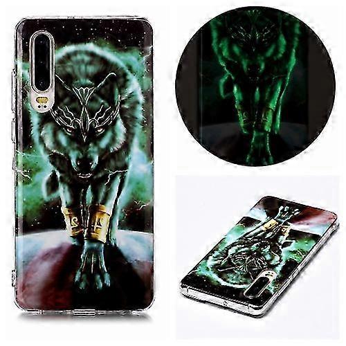 For Huawei P30 Luminous TPU Soft Protective Phone Case