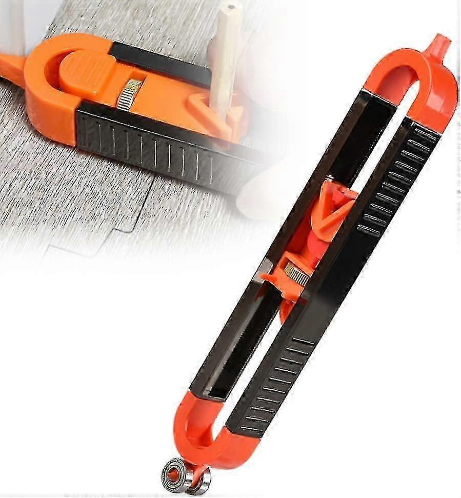 Adjustable Contour Gauge with Locking Feature for Carpentry and Tile Work